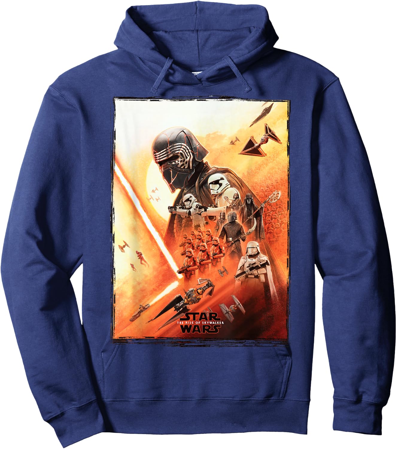 Star Wars The Rise of Skywalker Kylo Poster Hoodie - Hoodie | Navy