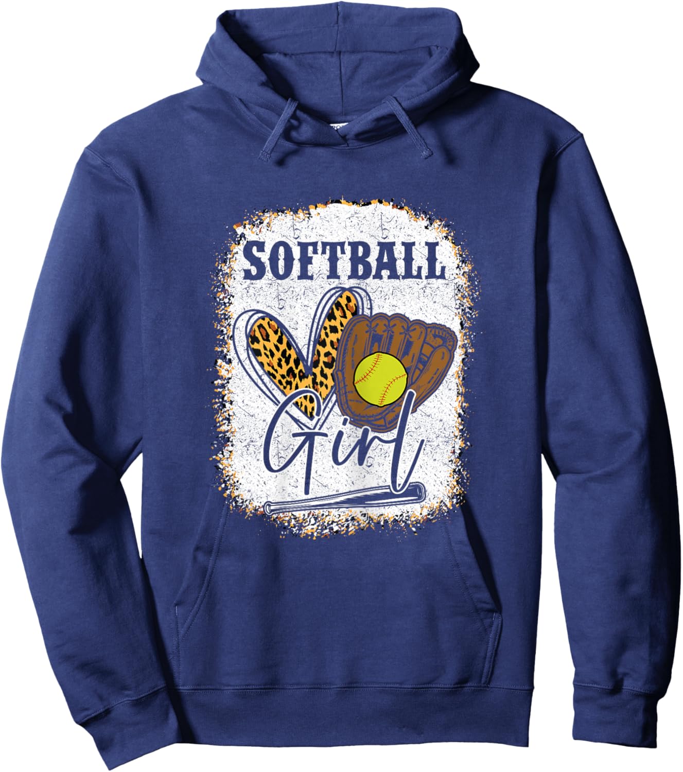Softball Girls Softball Hoodie - Hoodie | Navy
