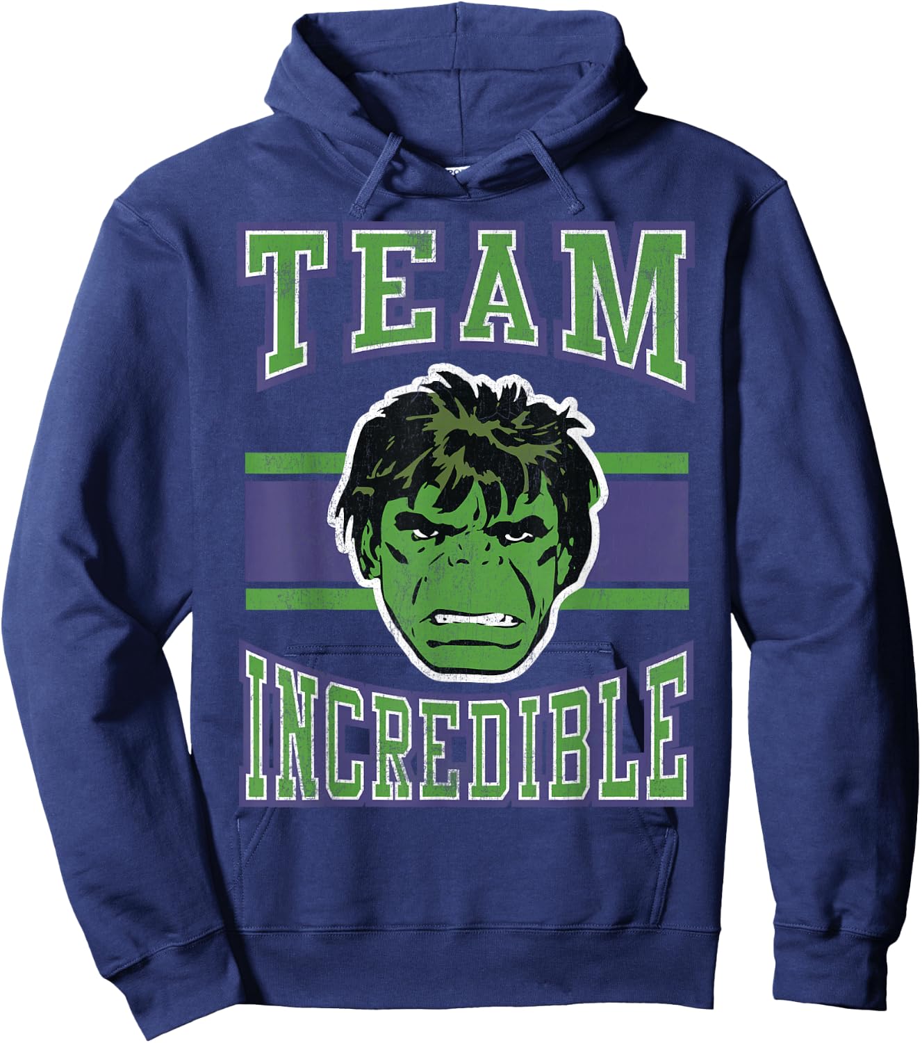 Marvel Classic Team Incredible Hulk Graphic Hoodie - Hoodie | Navy