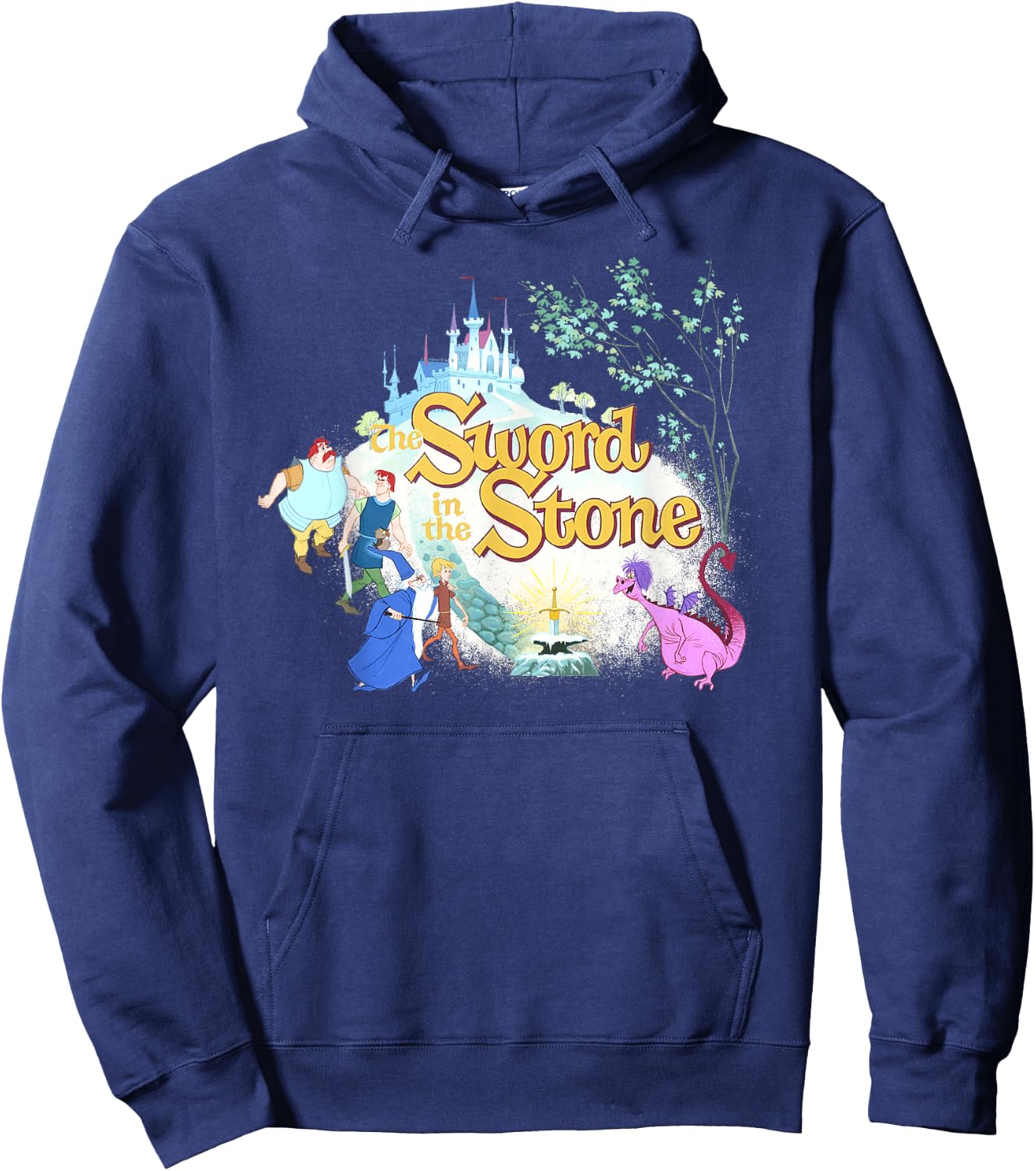 Disney The Sword in The Stone Retro Hoodie - Hoodie | Navy