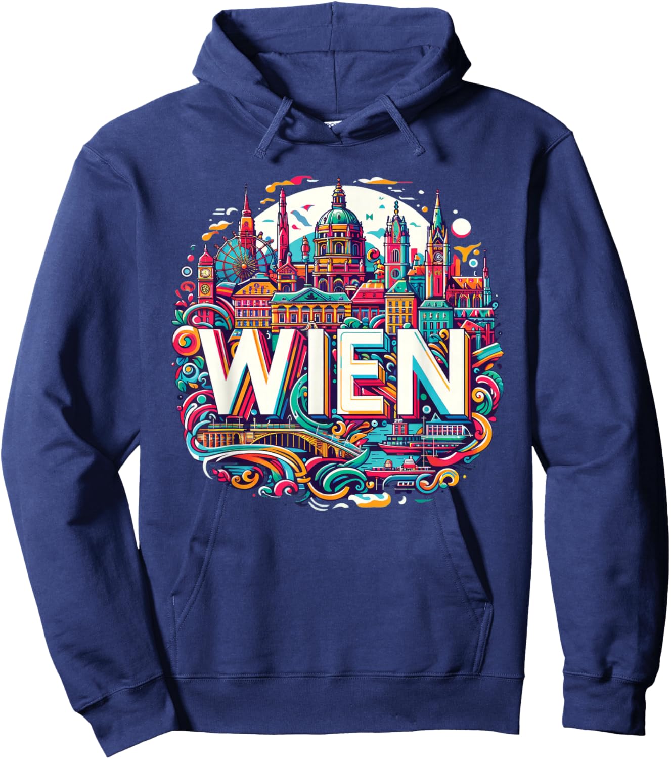 Vienna Austria Wien Souvenir Art Hoodie - Hoodie | Navy