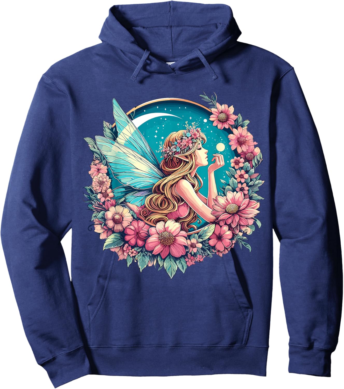 Whimsical Fantasy Fairycore Fairy Pixie Hoodie - Hoodie | Navy