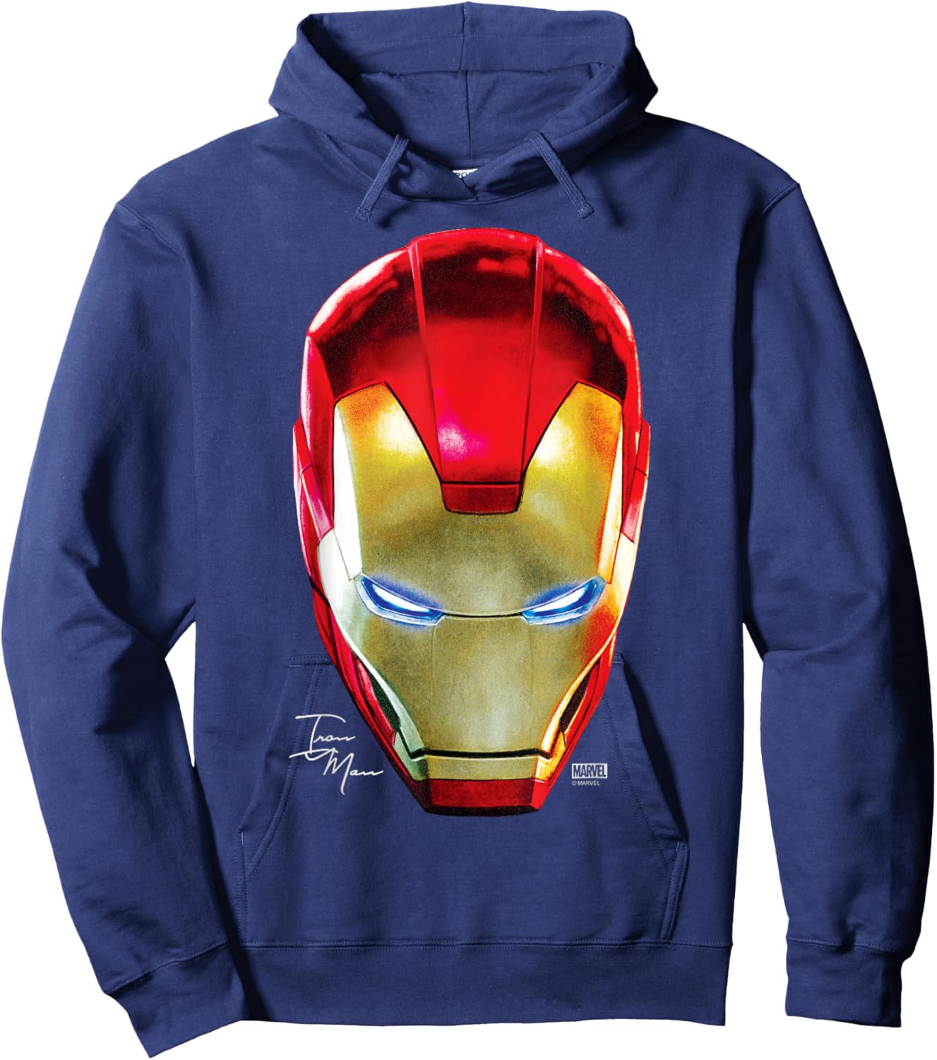 Iron Man - Portrait Hoodie - Hoodie | Navy
