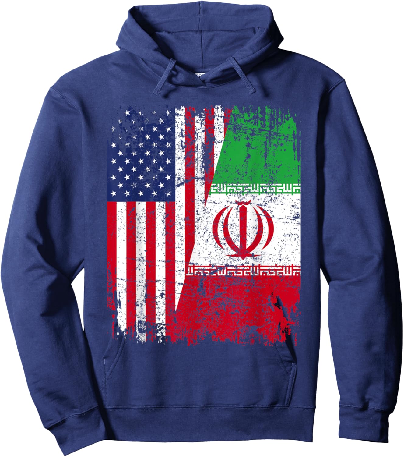 IRANIAN American Flag | Men Women Kids | IRAN Hoodie - Hoodie | Navy