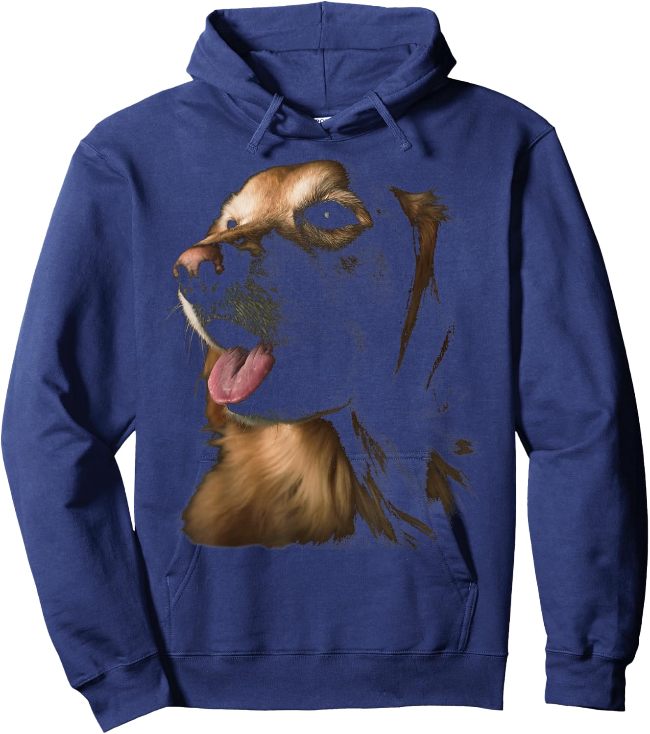 Golden Retriever Face Hoodie - Hoodie | Navy