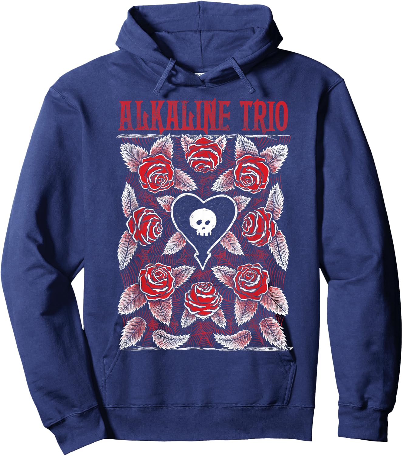 Alkaline Trio - Official Merchandise - Roses Hoodie - Hoodie | Navy