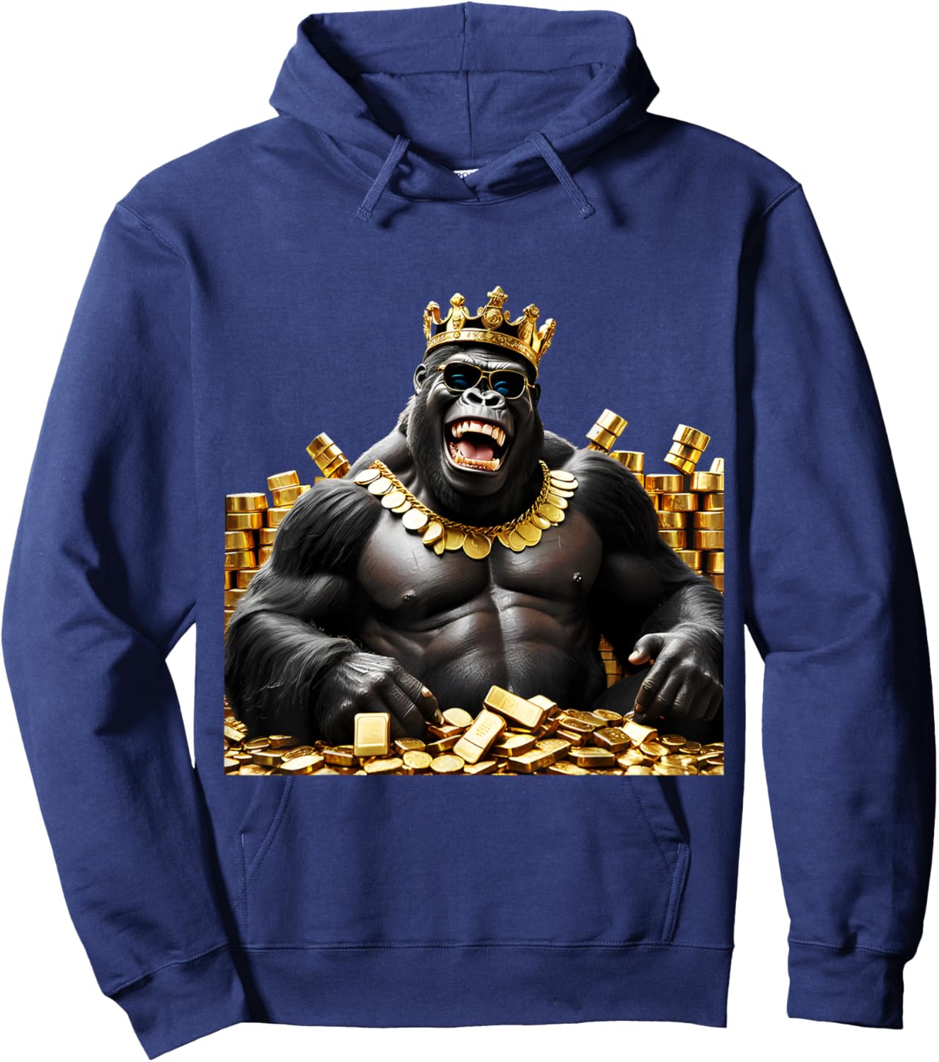 Men Gold Coin Collection Gift Hoodie - Hoodie | Navy