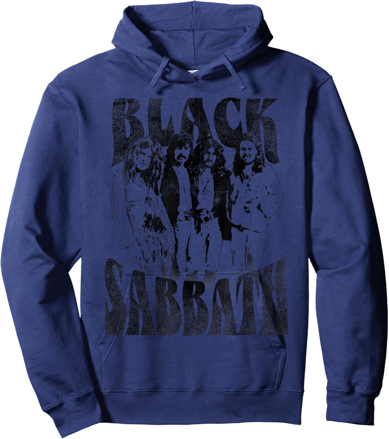 Official Black Sabbath Group Photo Hoodie - Hoodie | Navy