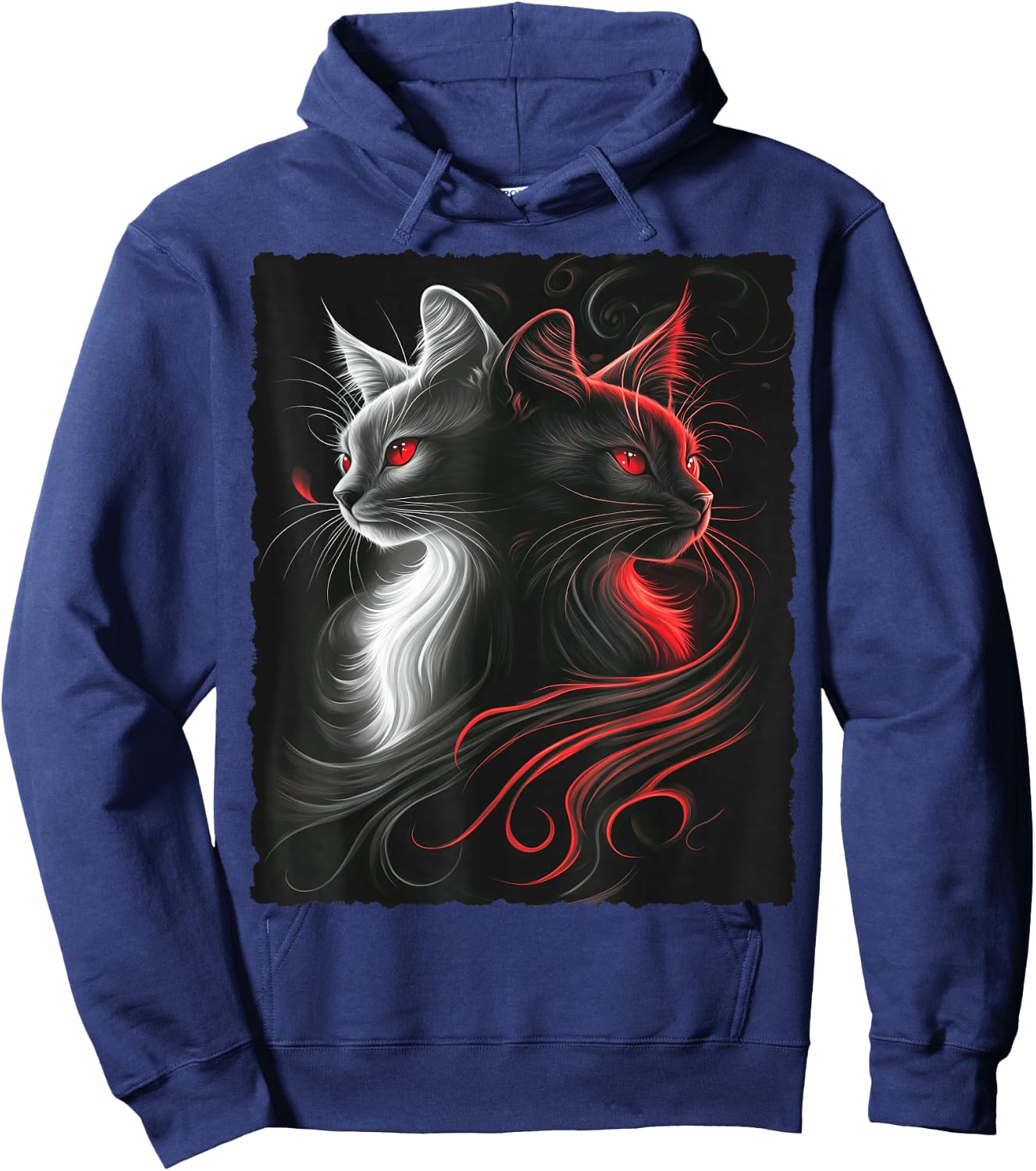Cute Magical Cat Kitten Fantasy Art Design Hoodie - Hoodie | Navy
