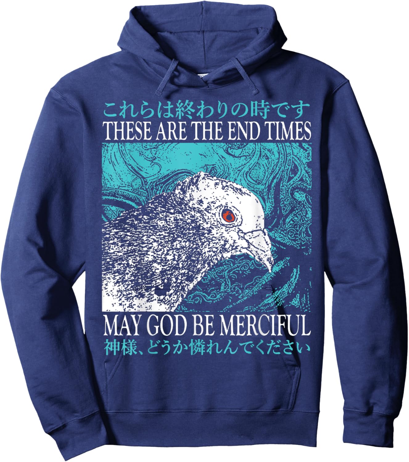 End Times Pigeon End Times Pigeon Hoodie - Hoodie | Navy