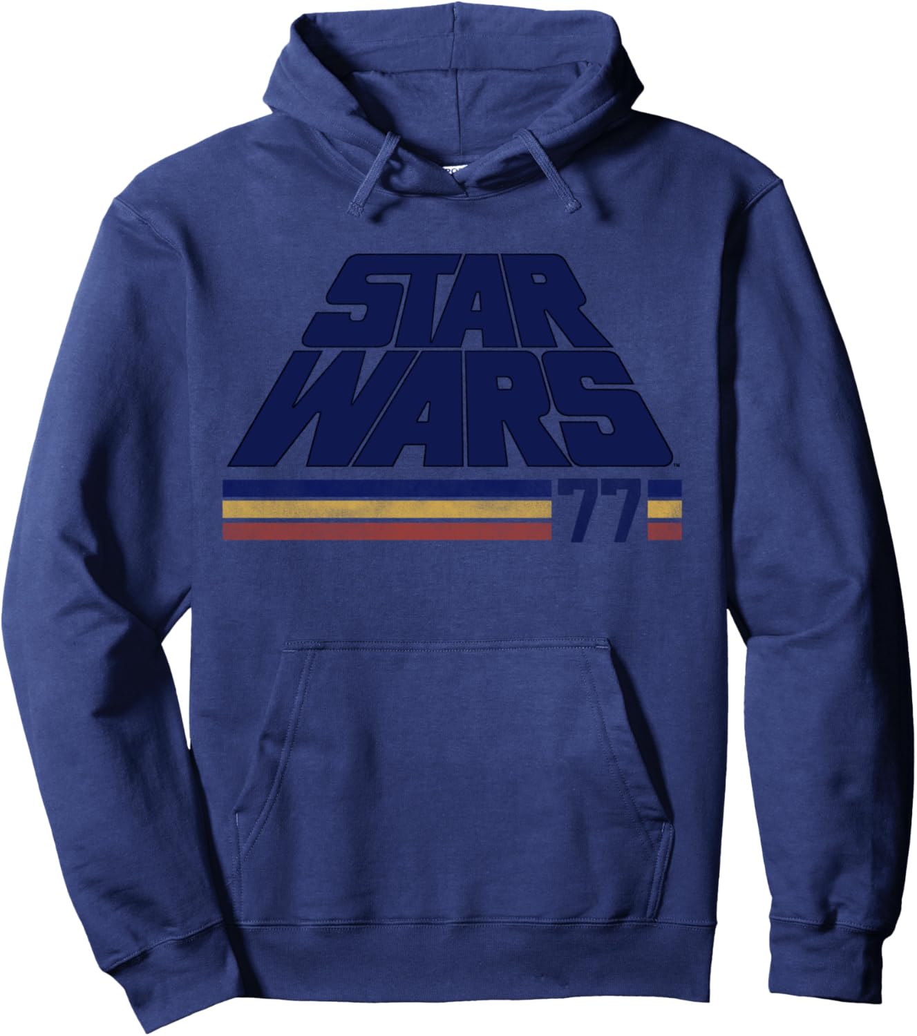 Star Wars '77 Retro Stripe Logo Hoodie - Hoodie | Navy