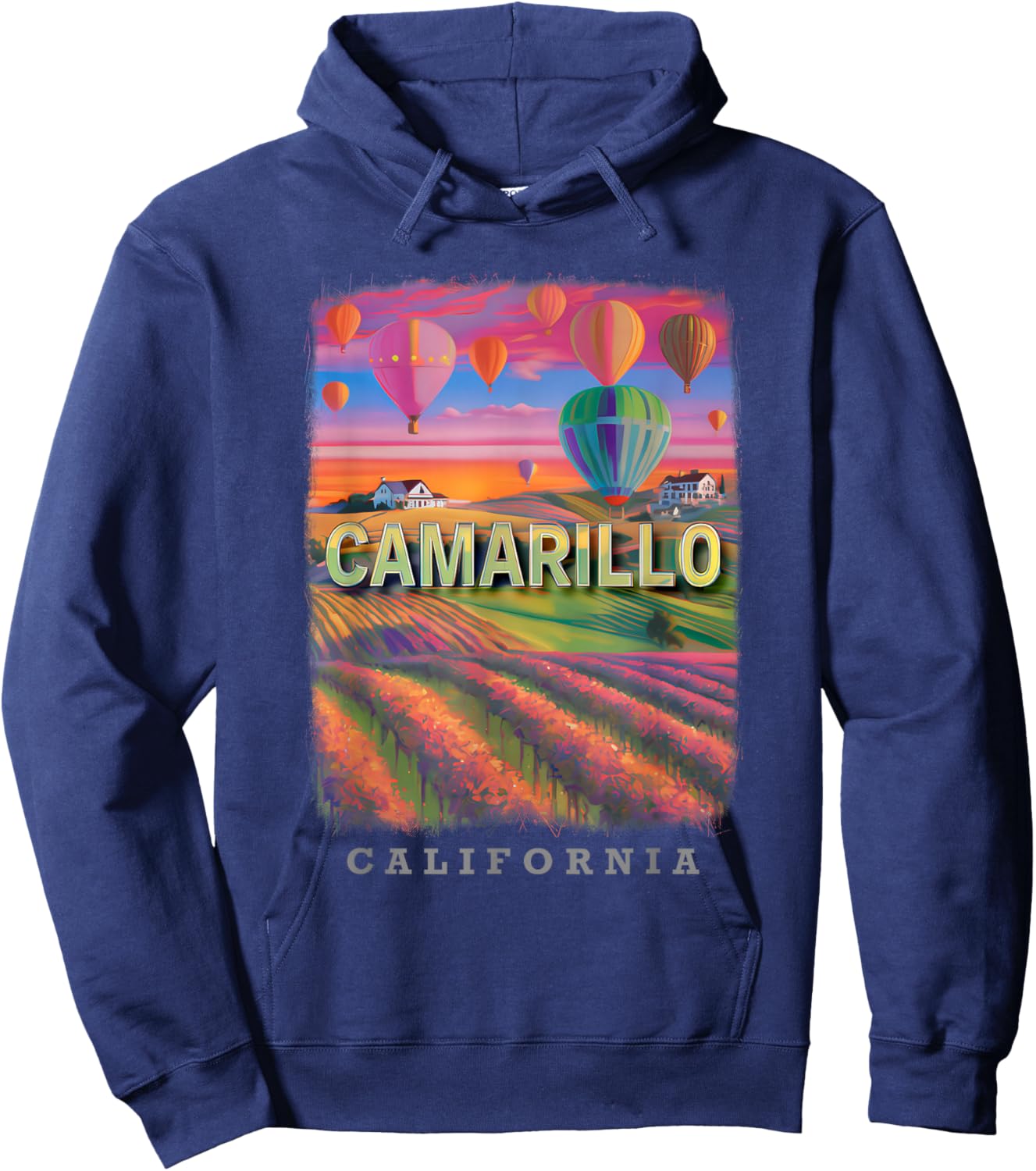 Camarillo California CA Countryside Charm SD399 Hoodie - Hoodie | Navy