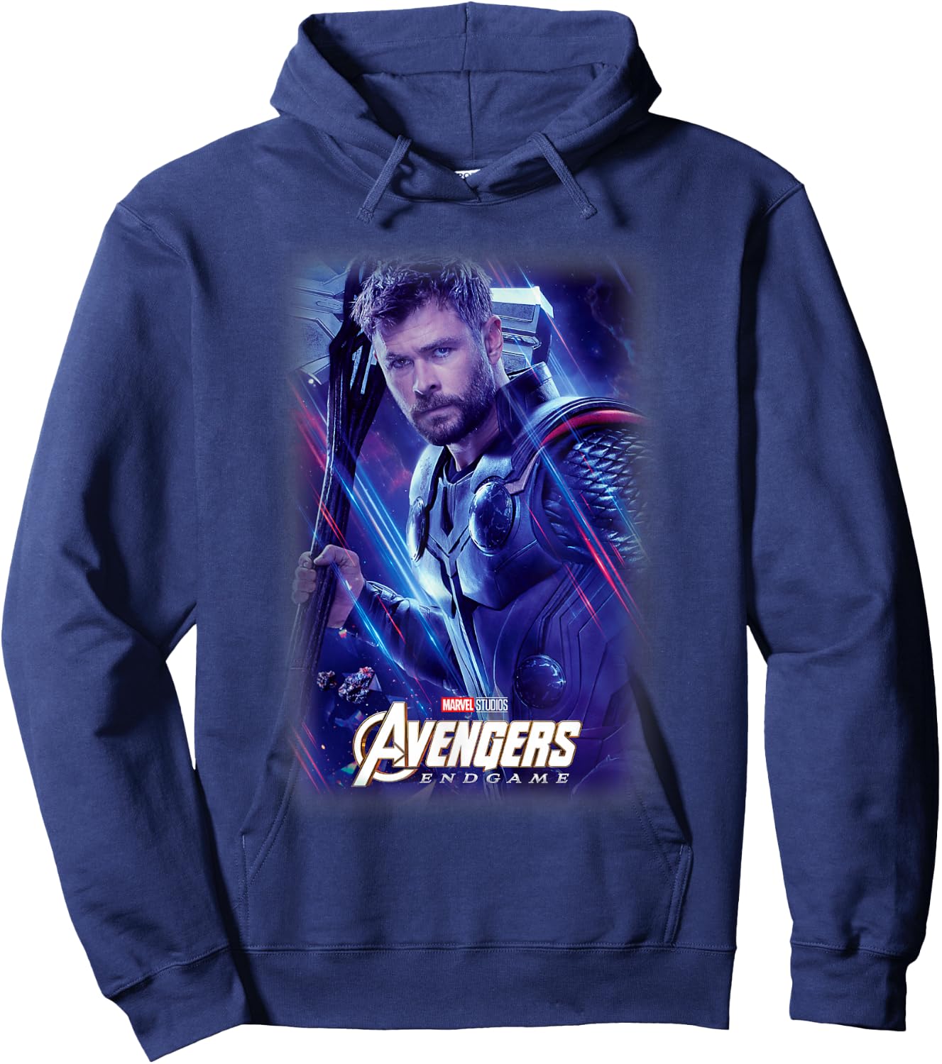 Marvel Avengers Endgame Thor Galactic Poster Hoodie - Hoodie | Navy