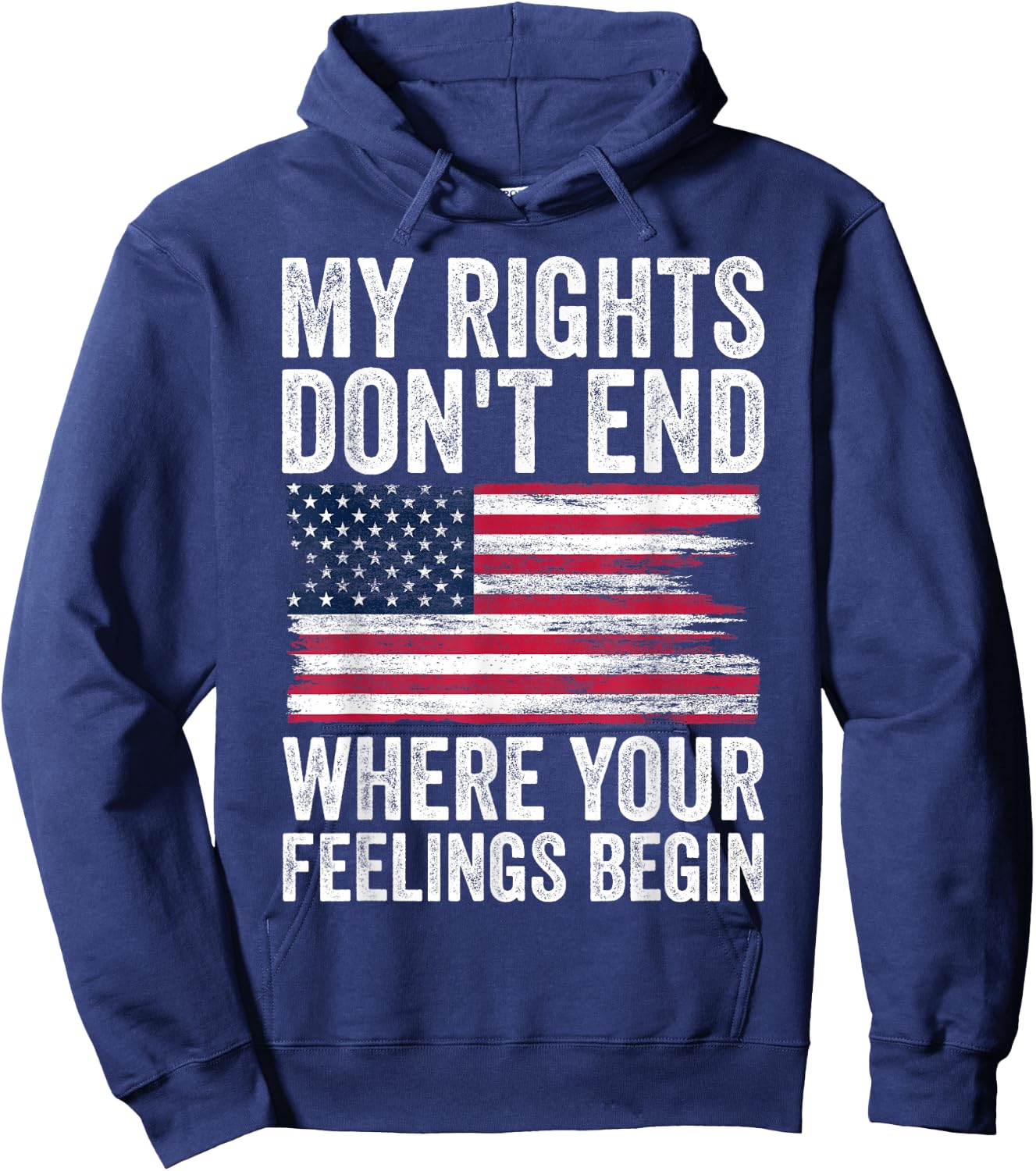 My Rights Don't End Where Your Feelings Begin Hoodie - Hoodie | Navy