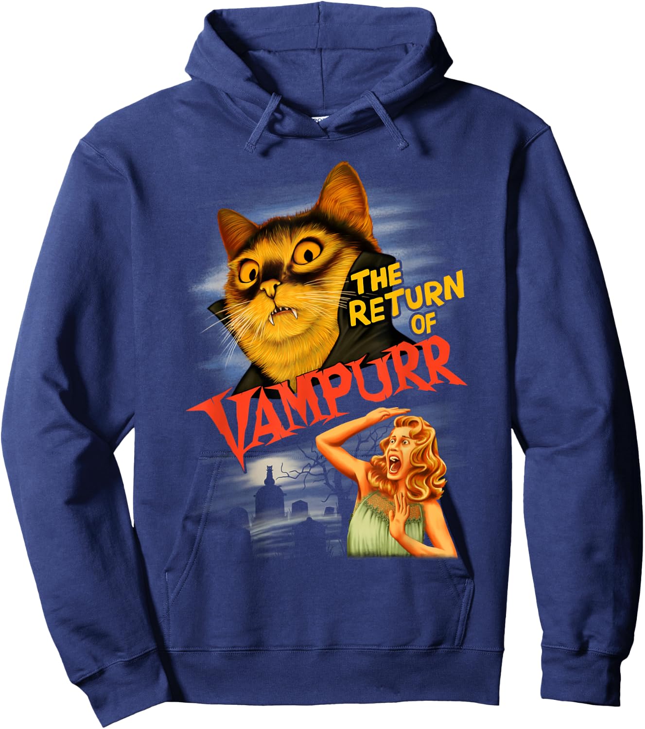 The Return of Vampurr Funny Hoodie - Hoodie | Navy