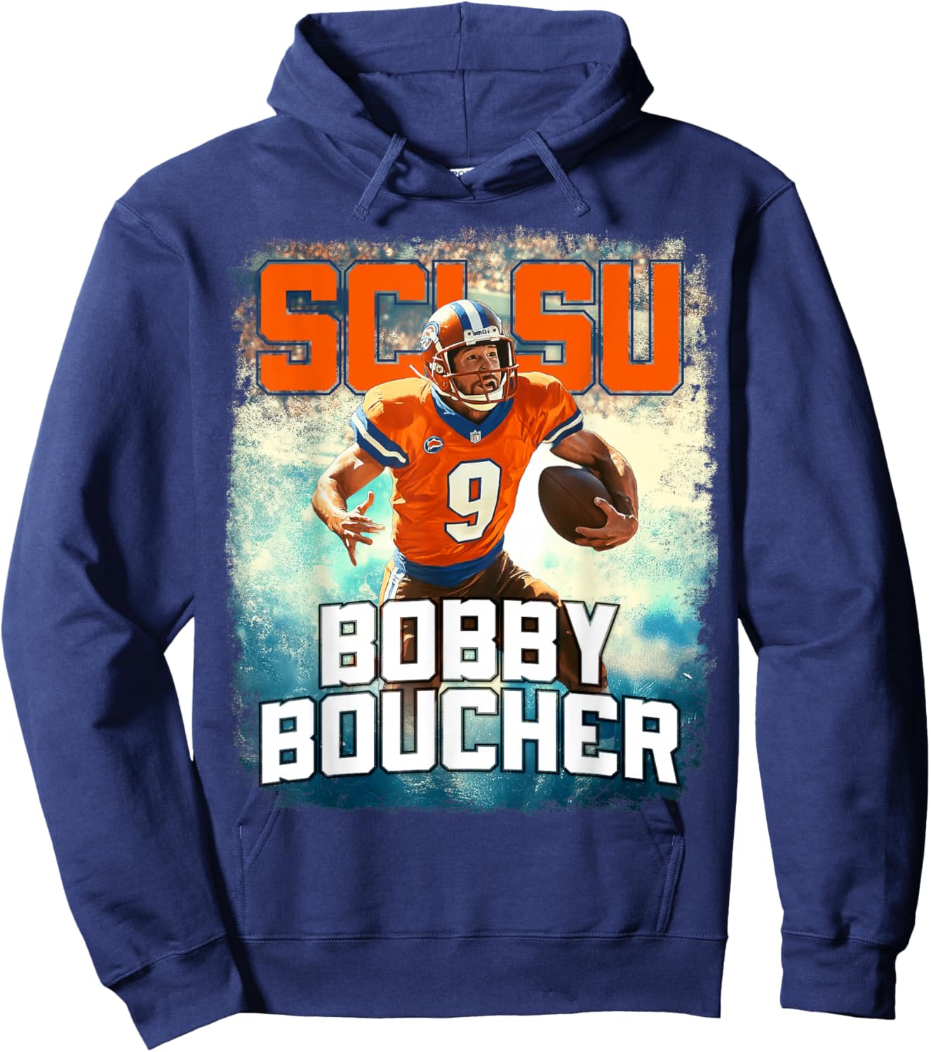 SCLSU Mud Dogs - Bobby Boucher The Waterboy Hoodie - Hoodie | Navy