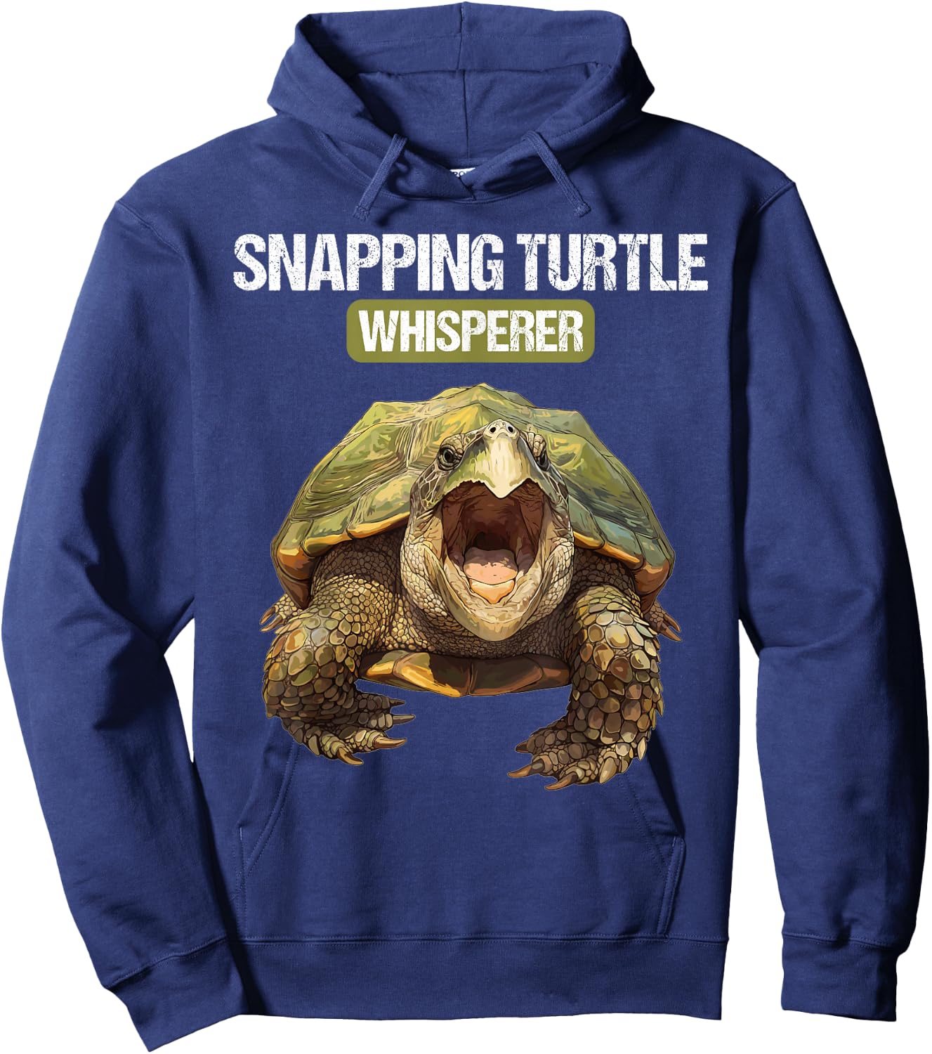Snapping Turtle Whisperer. Snapping Turtle Hoodie - Hoodie | Navy