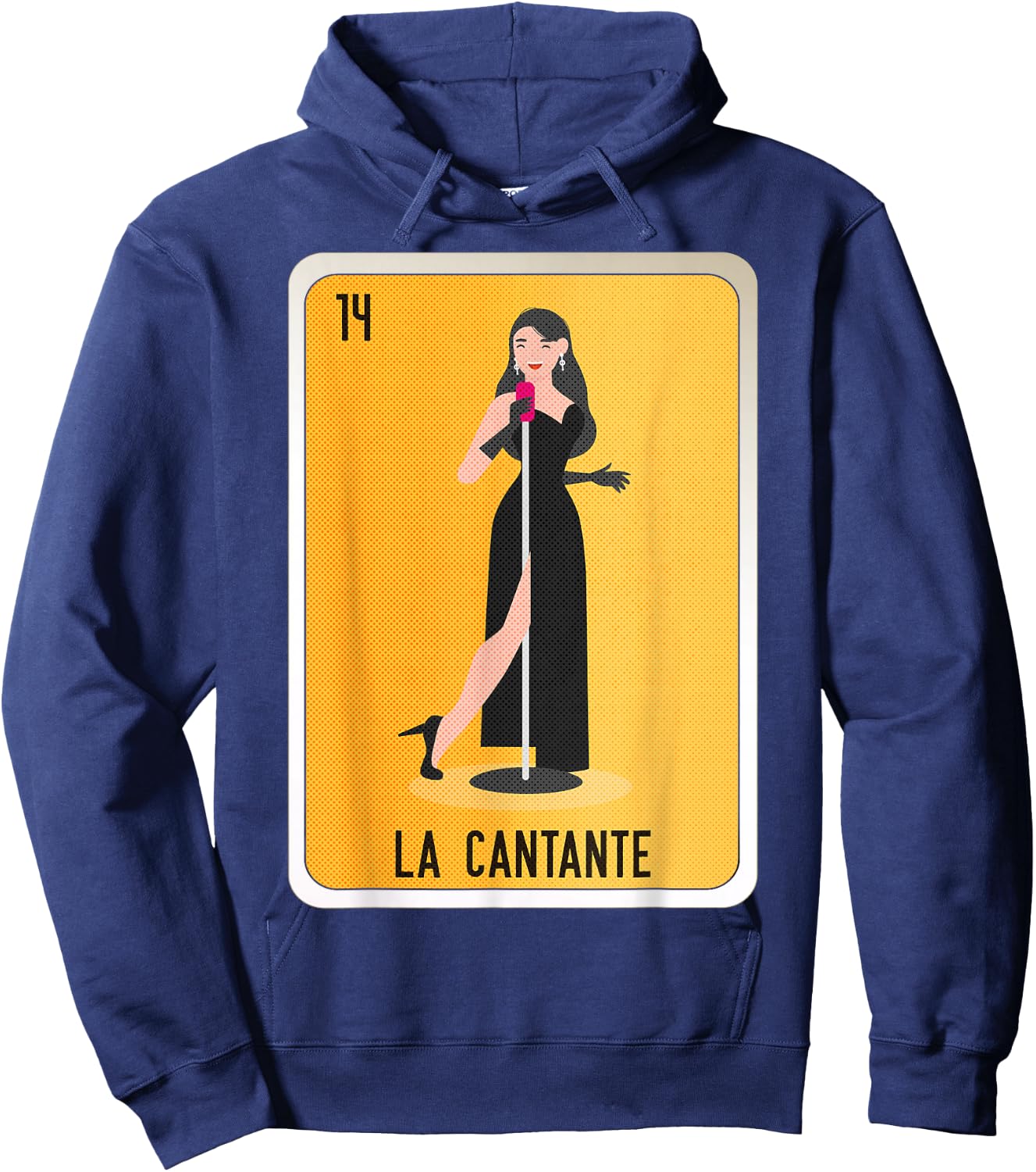 La Cantante Mexican Slang Chicano Bingo Cards Hoodie - Hoodie | Navy
