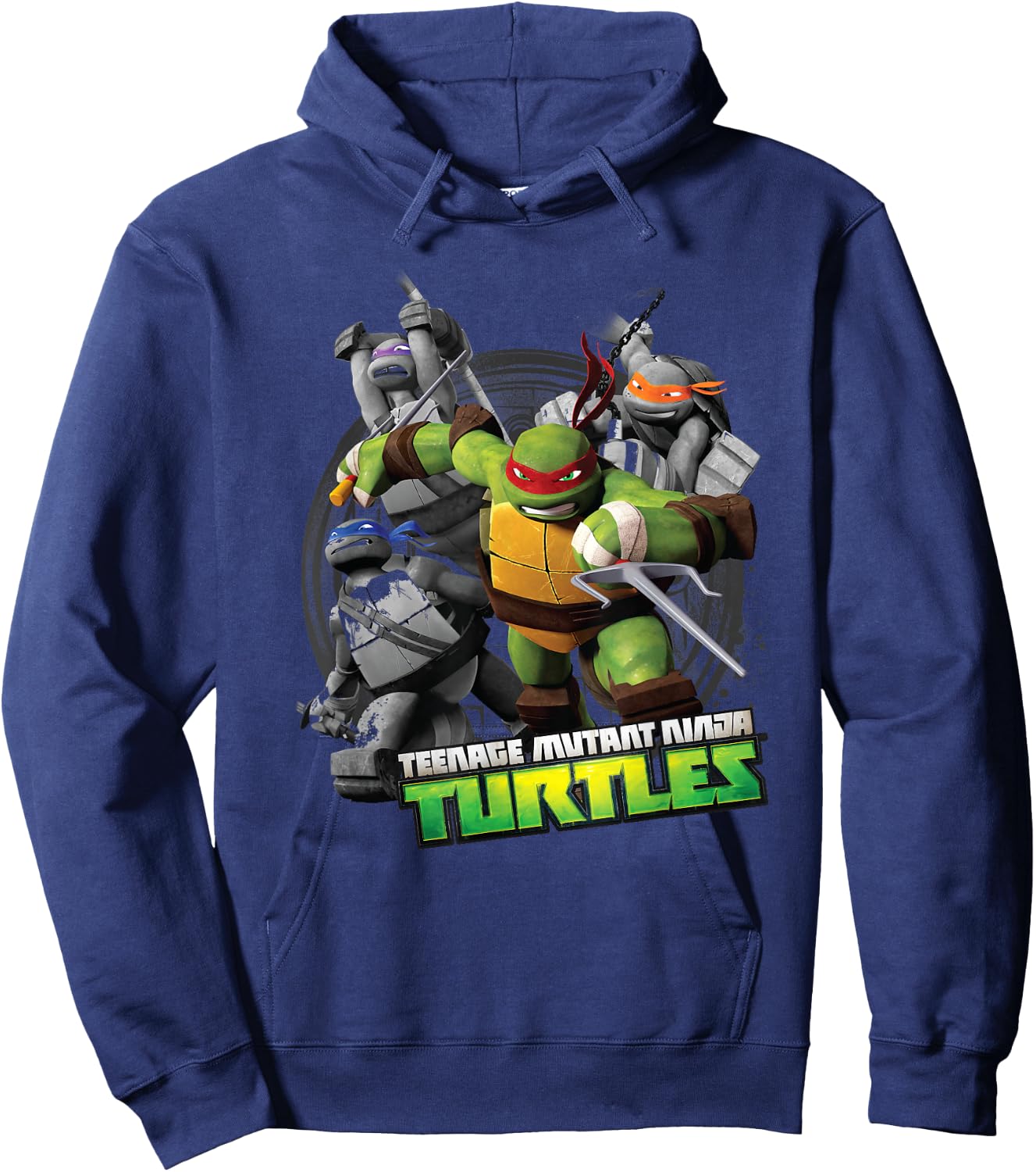 TMNT Ninja Group Shot Raphael Hoodie - Hoodie | Navy