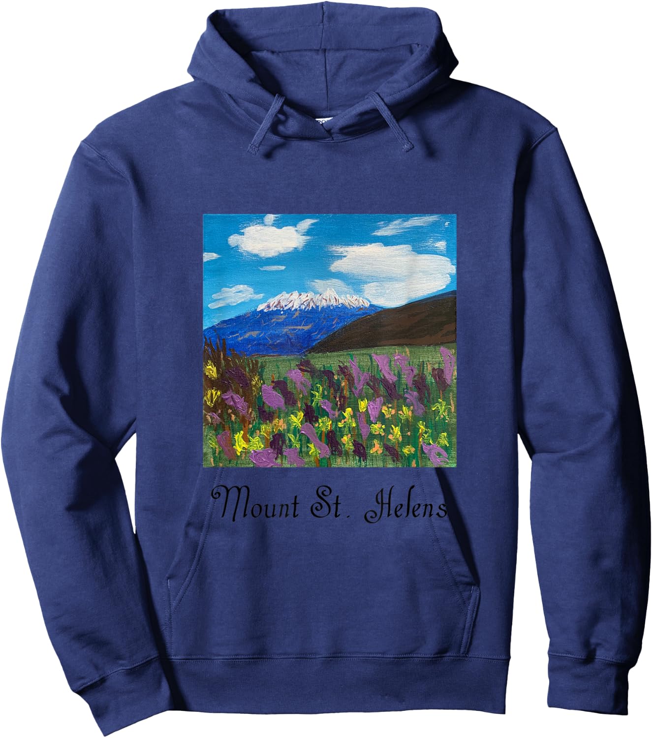 Mount St. Helens Shirt Hoodie - Hoodie | Navy