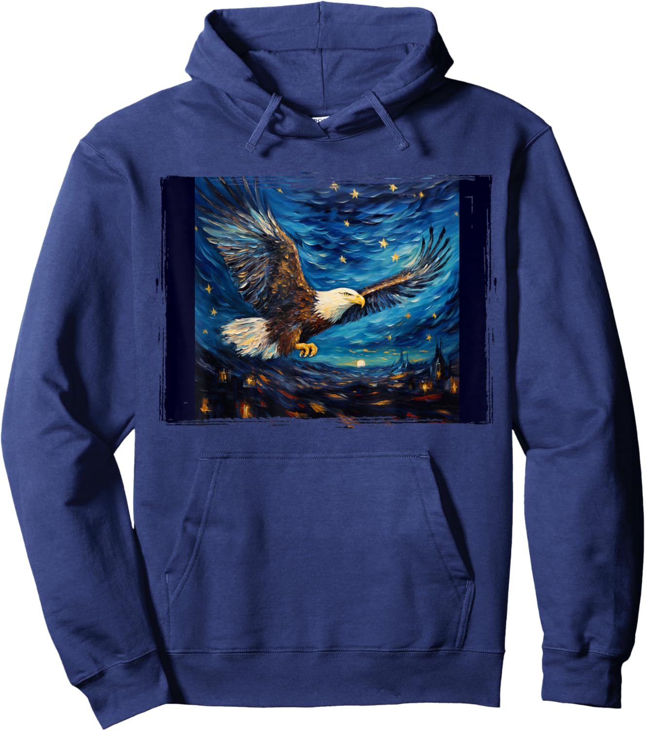 American Bald Eagle Hoodie - Hoodie | Navy