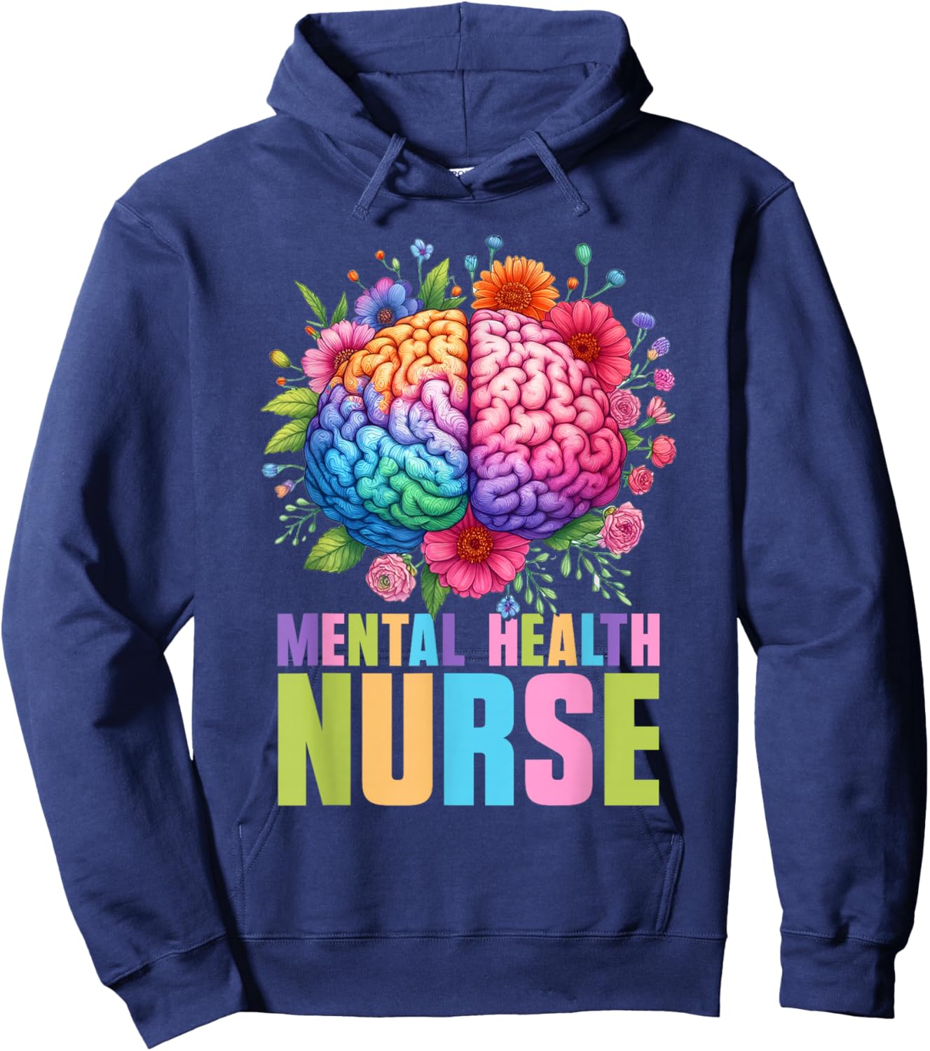 Mental Health Nurse Profession Psychiatry Hoodie - Hoodie | Navy