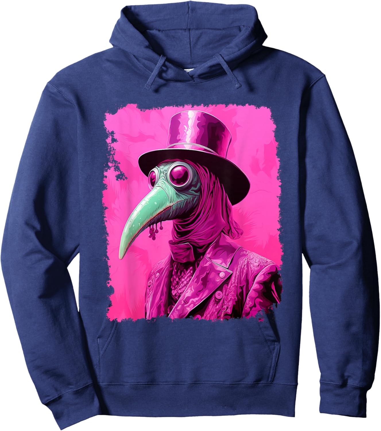 Pink Plague Doctor Hoodie - Hoodie | Navy