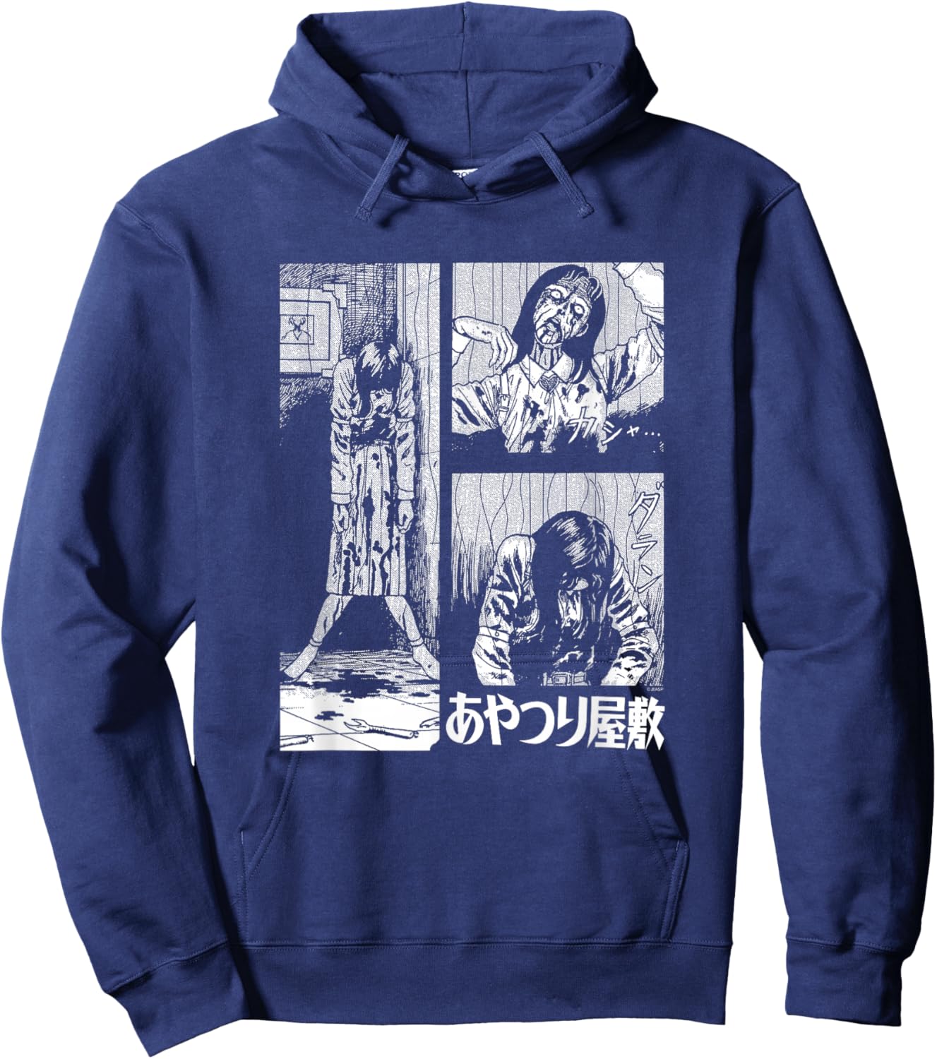 Junji Ito Marionette Mansion Frame Hoodie - Hoodie | Navy