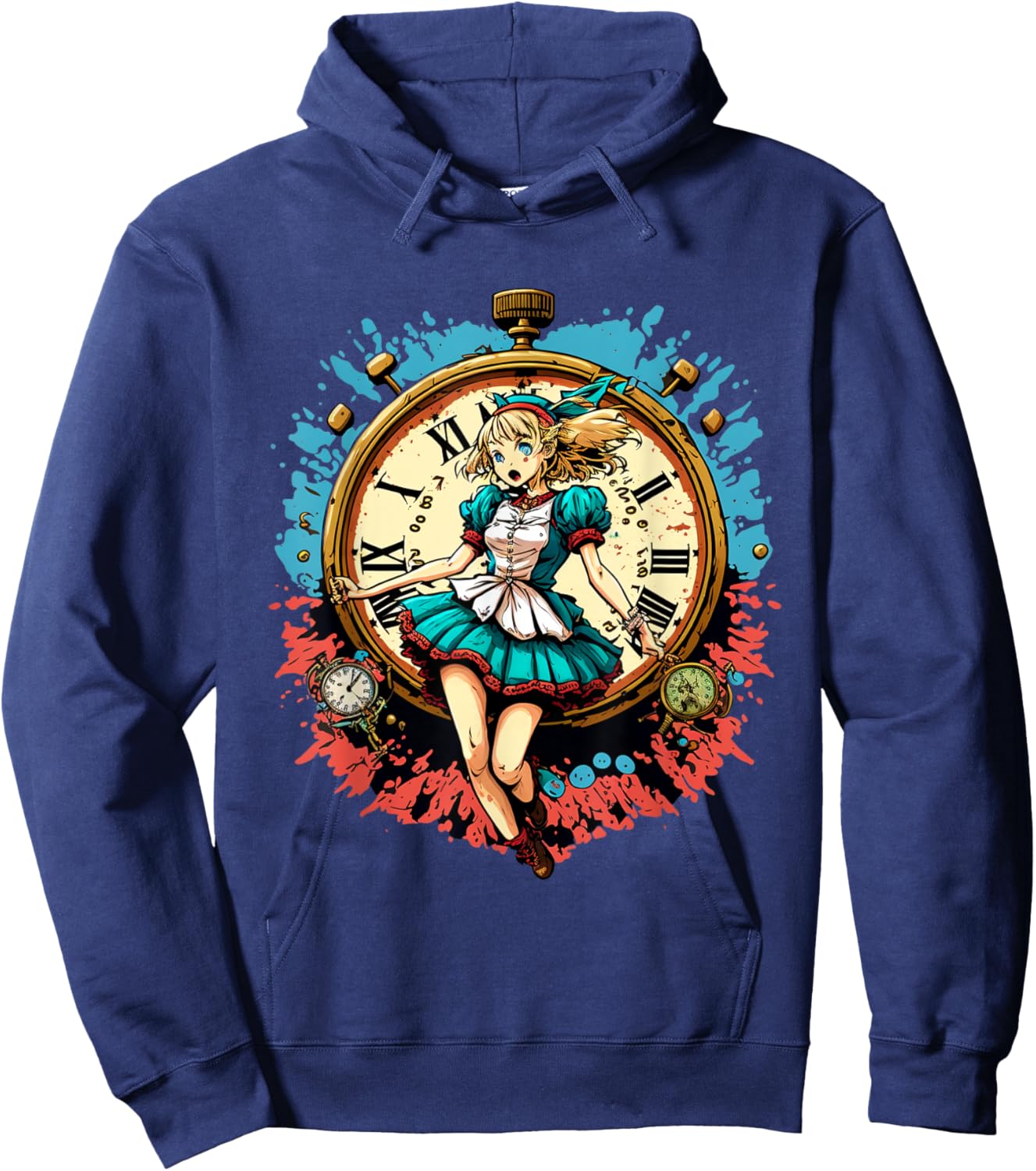 Anime Alice in Wonderland Hoodie - Hoodie | Navy