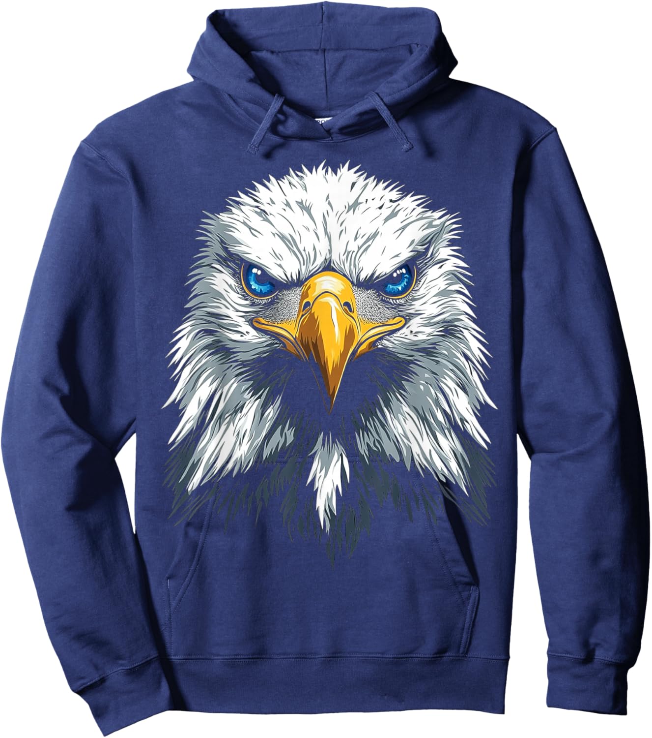 Adler Vogel Grafik Tierkunst Blauaugen Adler Hoodie - Hoodie | Navy