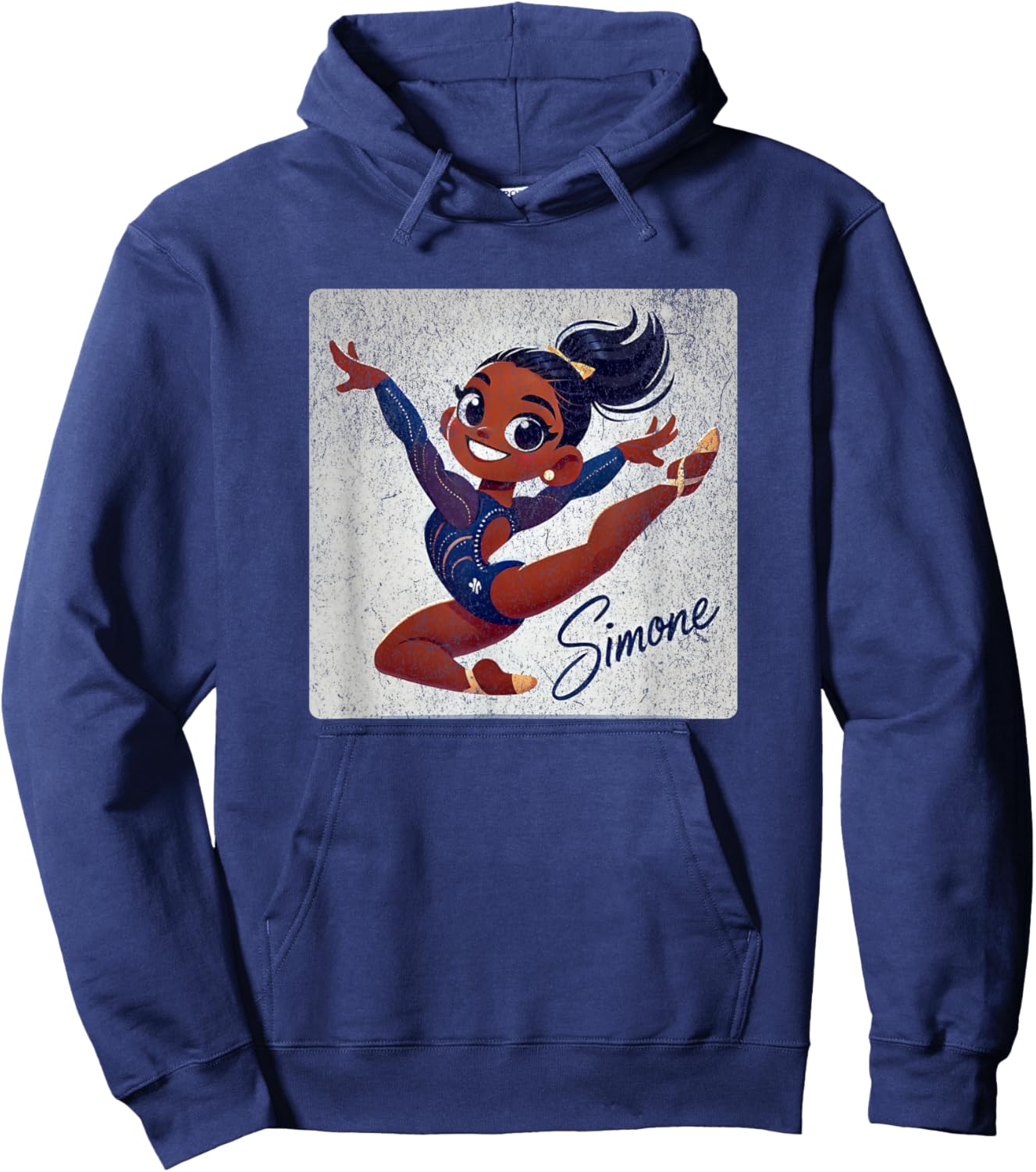 Simone T World Champion Retro Boys and Girls Hoodie - Hoodie | Navy