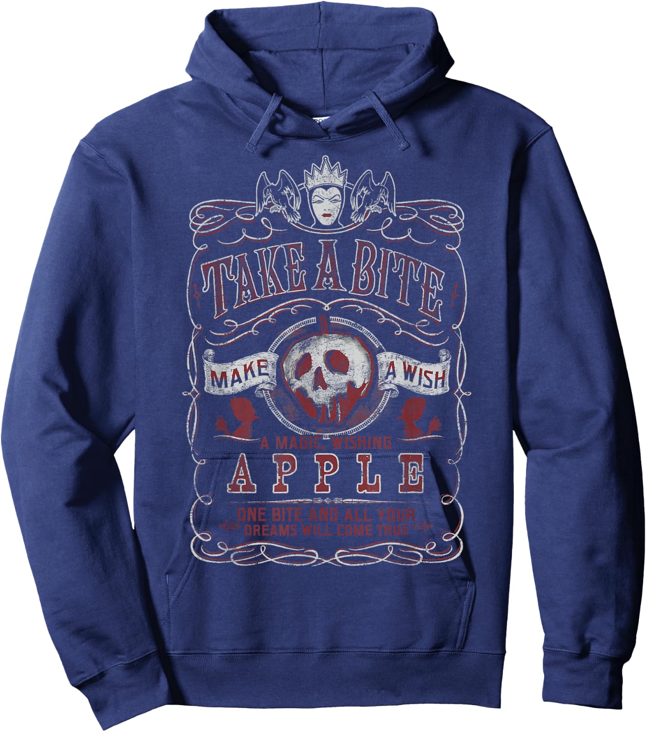 Disney Snow White Take A Bite Vintage Poster Hoodie - Hoodie | Navy