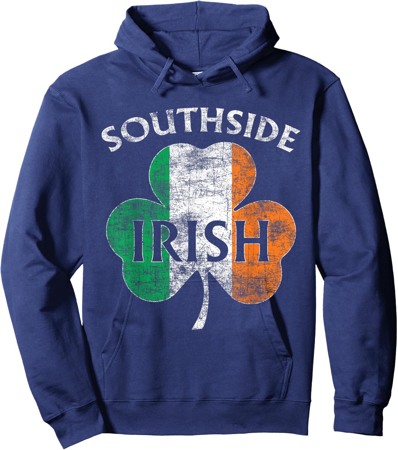 Chicago Southside Irish Flag St. Patrick's Day Hoodie - Hoodie | Navy
