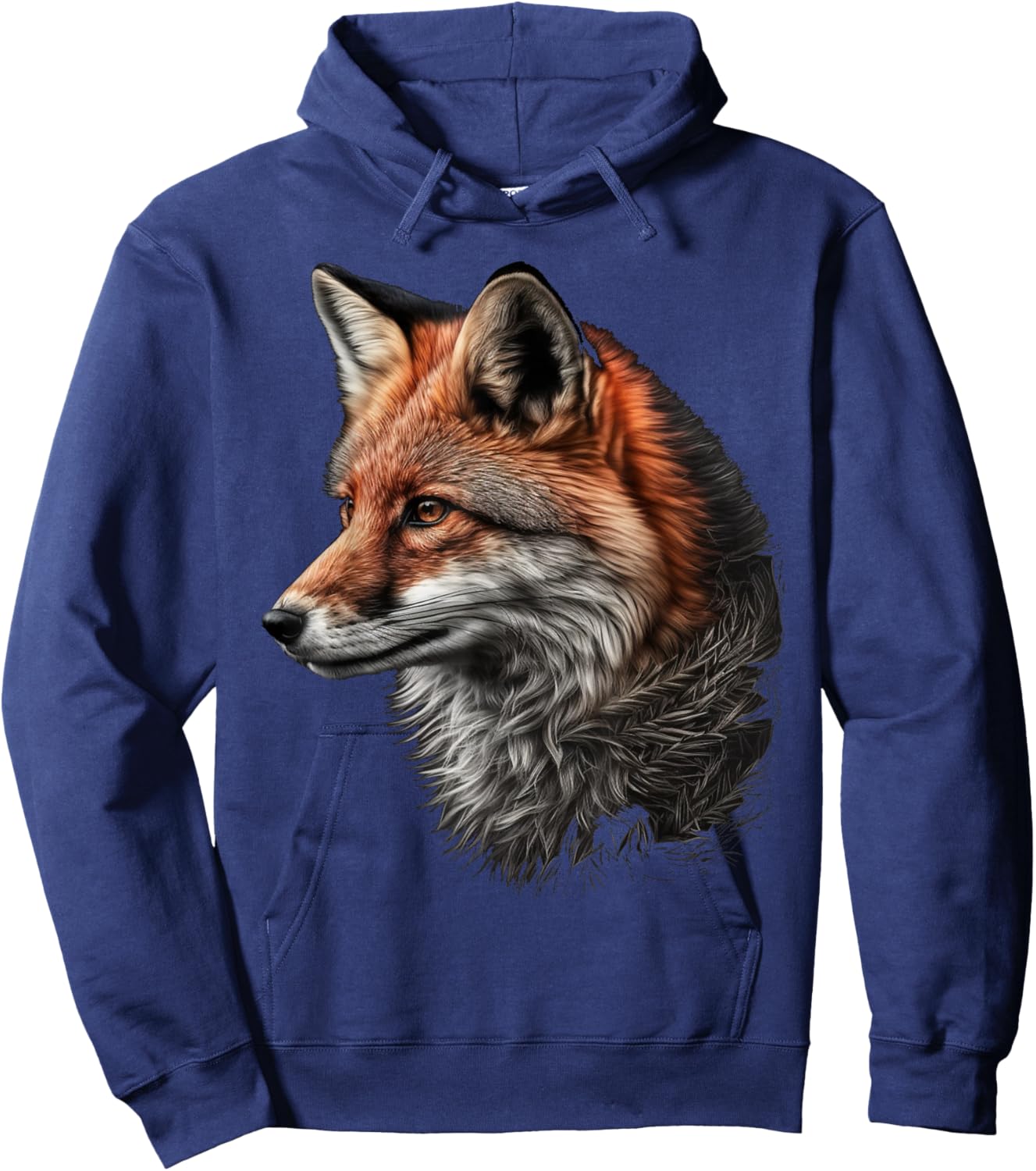 Fox motif, animal lovers, animal print, fox Hoodie - Hoodie | Navy