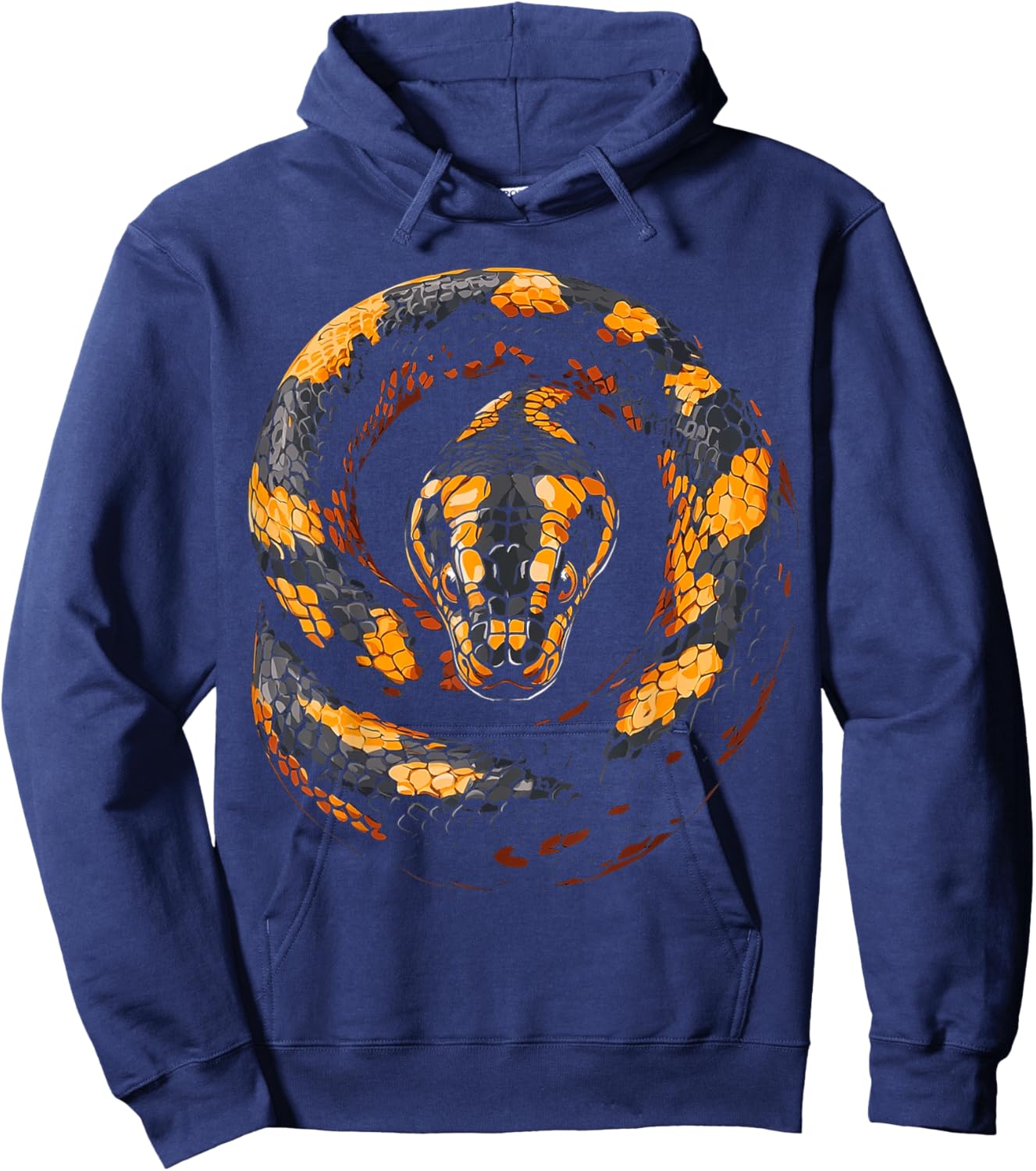 Snake Animal Graphic Artwork Snake Hoodie - Hoodie | Navy