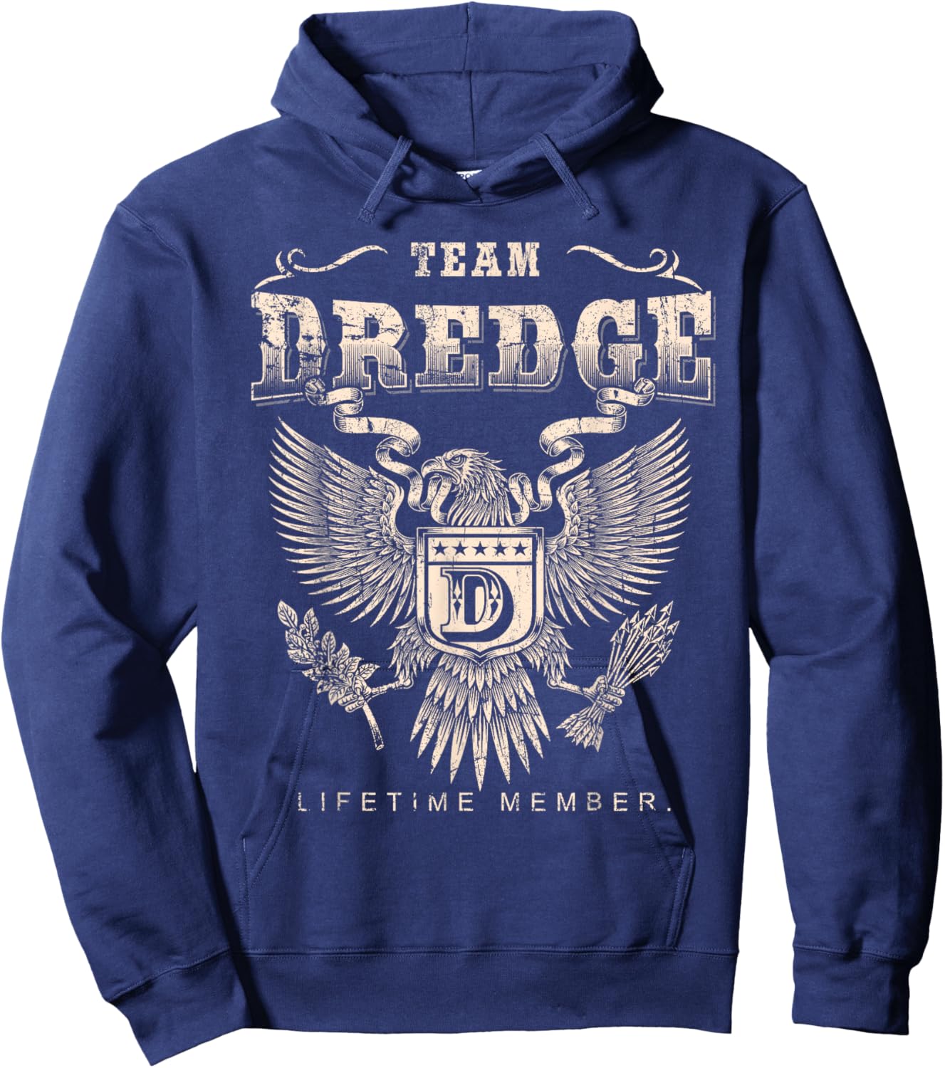 Team Dredge Lifetime Member - Dredge Name Hoodie - Hoodie | Navy