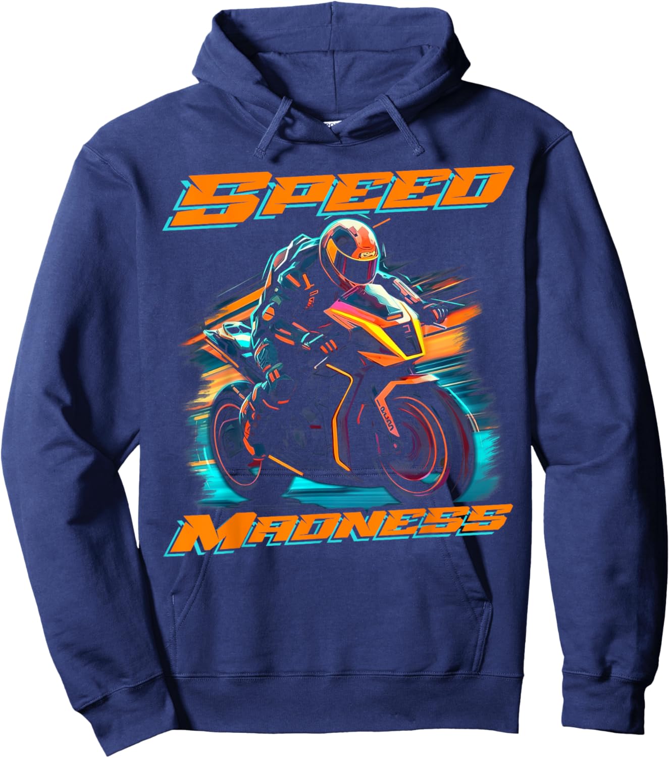 Racing Motorbike Hoodie - Hoodie | Navy