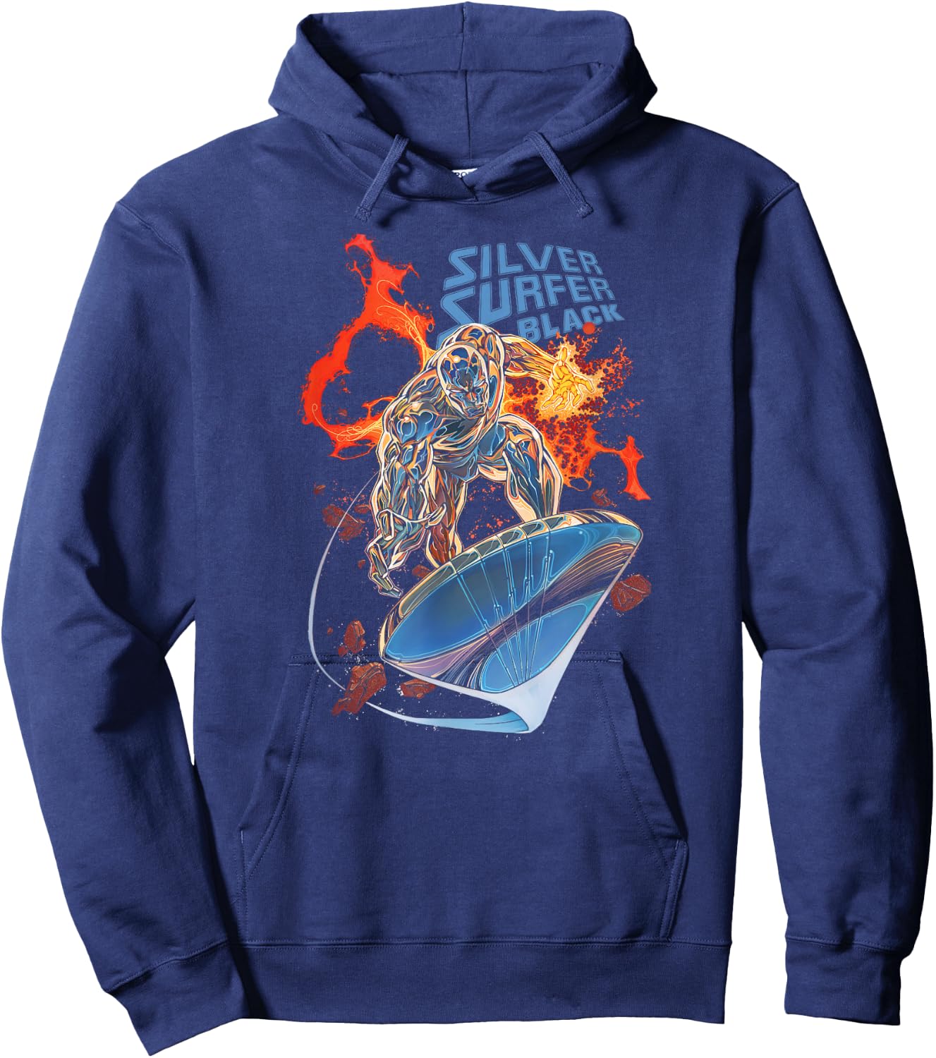 Marvel Silver Surfer Black #1 Comic Cover Hoodie - Hoodie | Navy