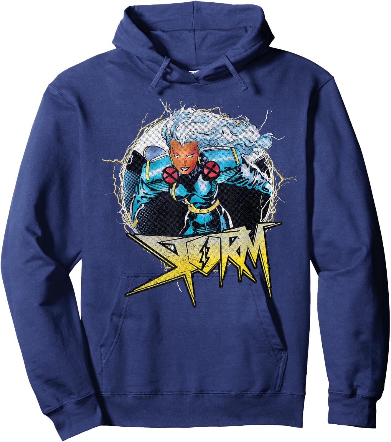 Marvel X-Men Storm Circle Portrait Logo Hoodie - Hoodie | Navy