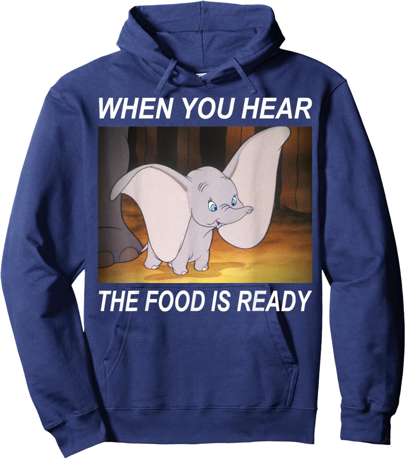 Disney Dumbo When You Hear The Food Is Ready Hoodie - Hoodie | Navy