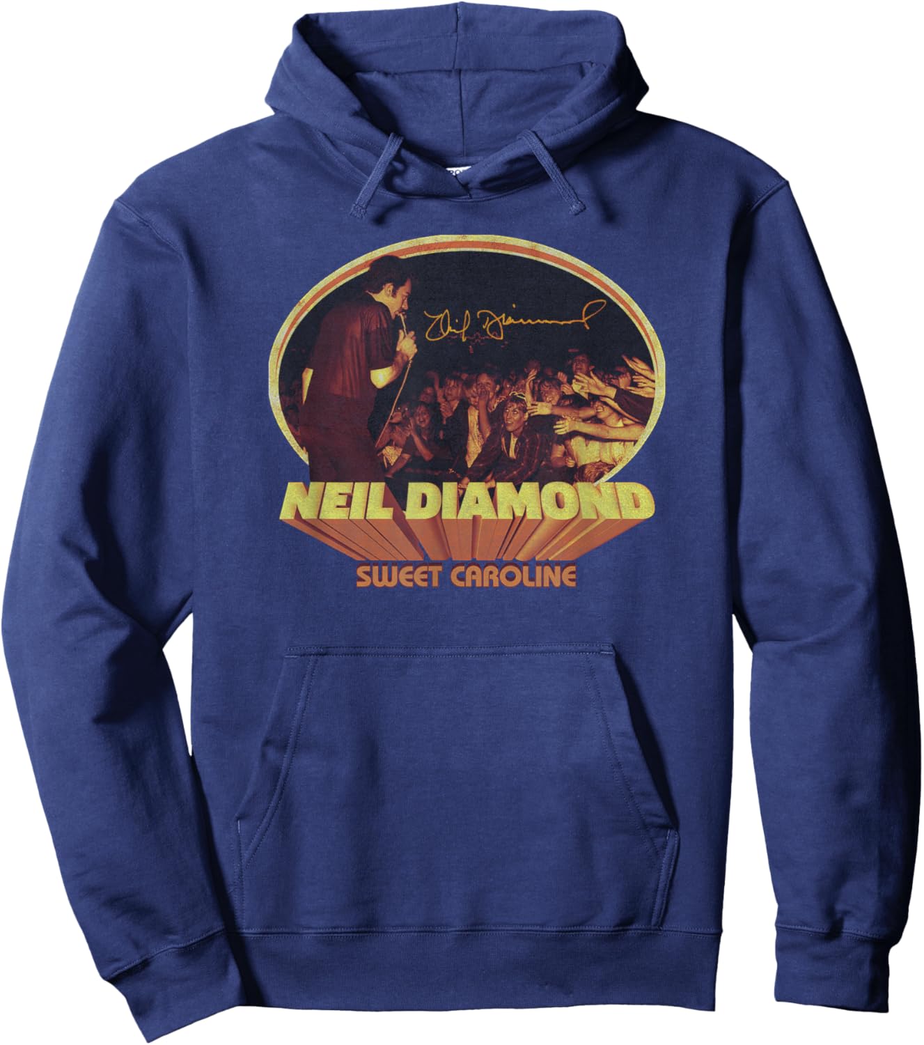 Official Neil Diamond Crowd Singing Hoodie - Hoodie | Navy