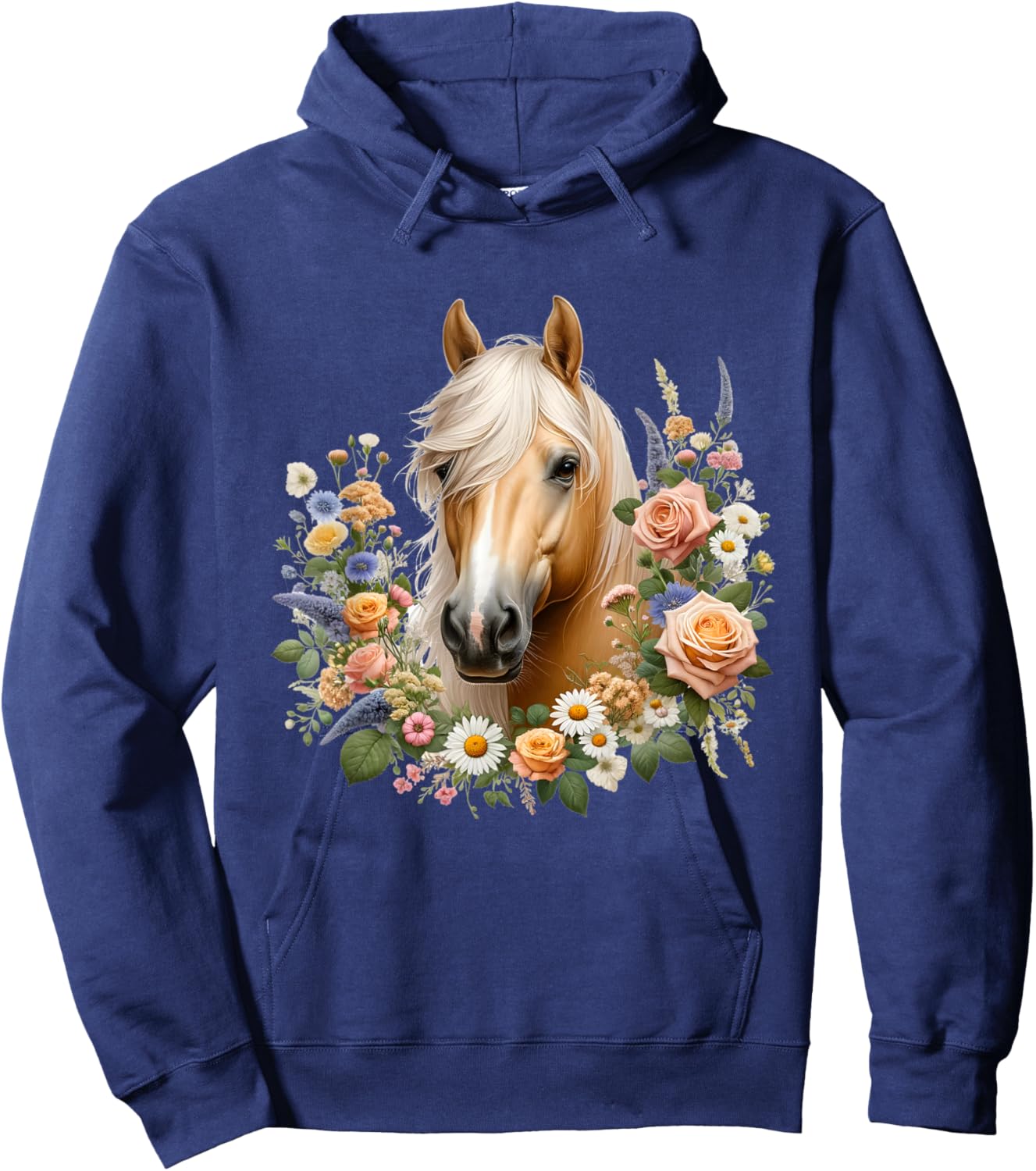 Palomino Horse Hoodie - Hoodie | Navy
