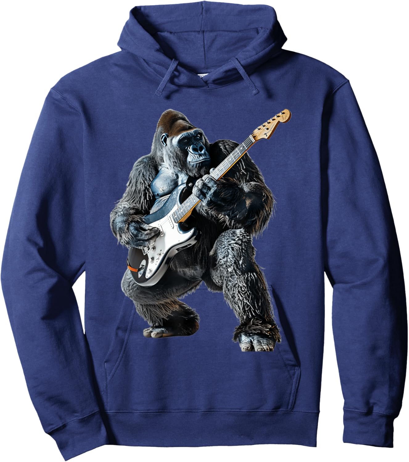 Gorilla Guitar Hoodie - Hoodie | Navy
