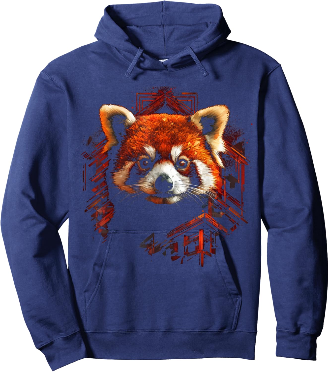 Red Panda Artwork - Zoo Animal Red Panda Hoodie - Hoodie | Navy