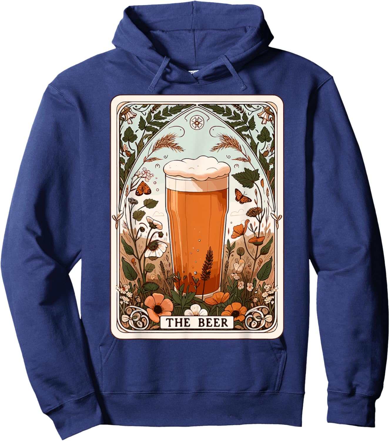 The Beer Tarot Card Beer Lover Funny Beer Hoodie - Hoodie | Navy