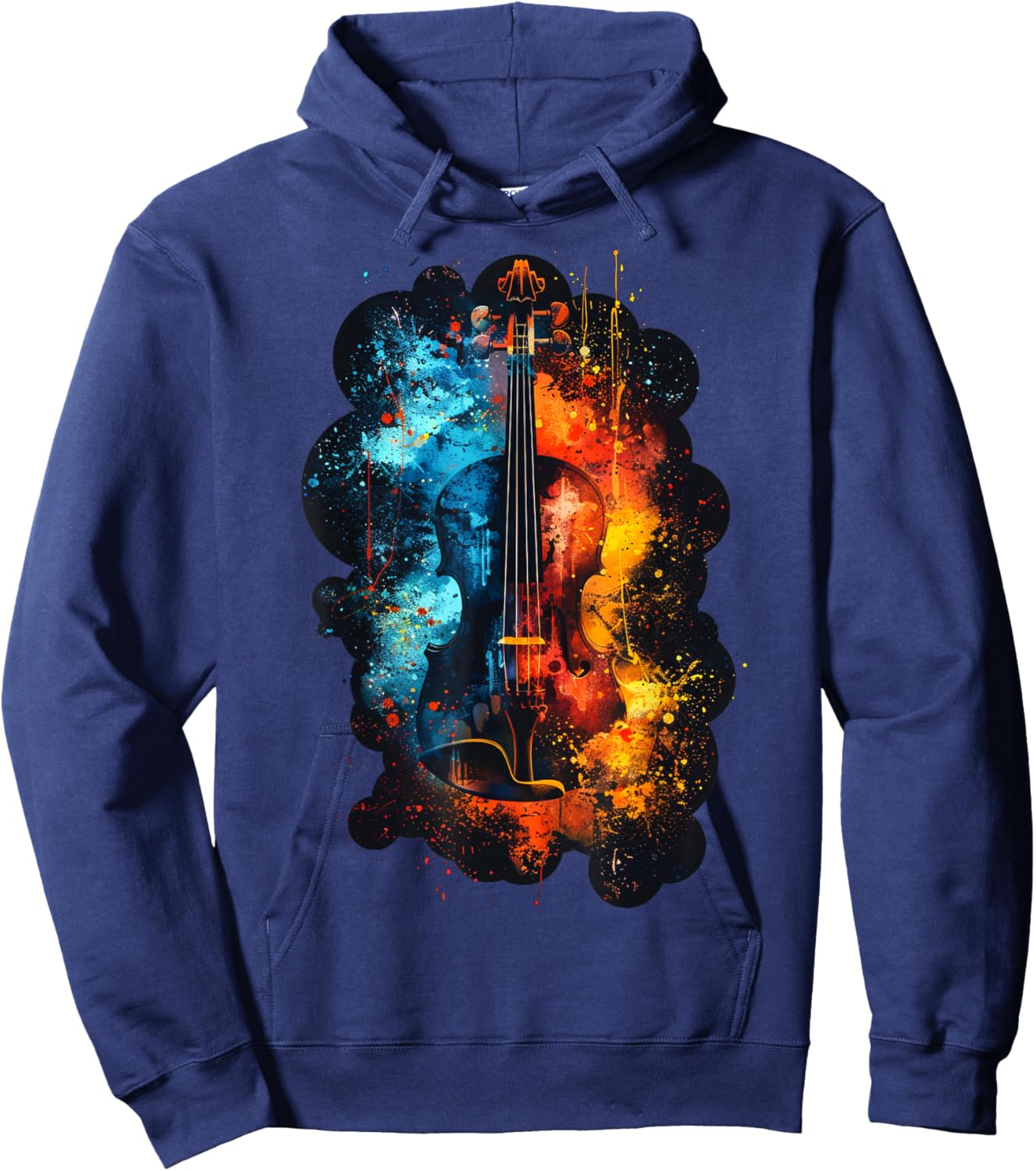 Men, Women and Kids Violin Hoodie - Hoodie | Navy