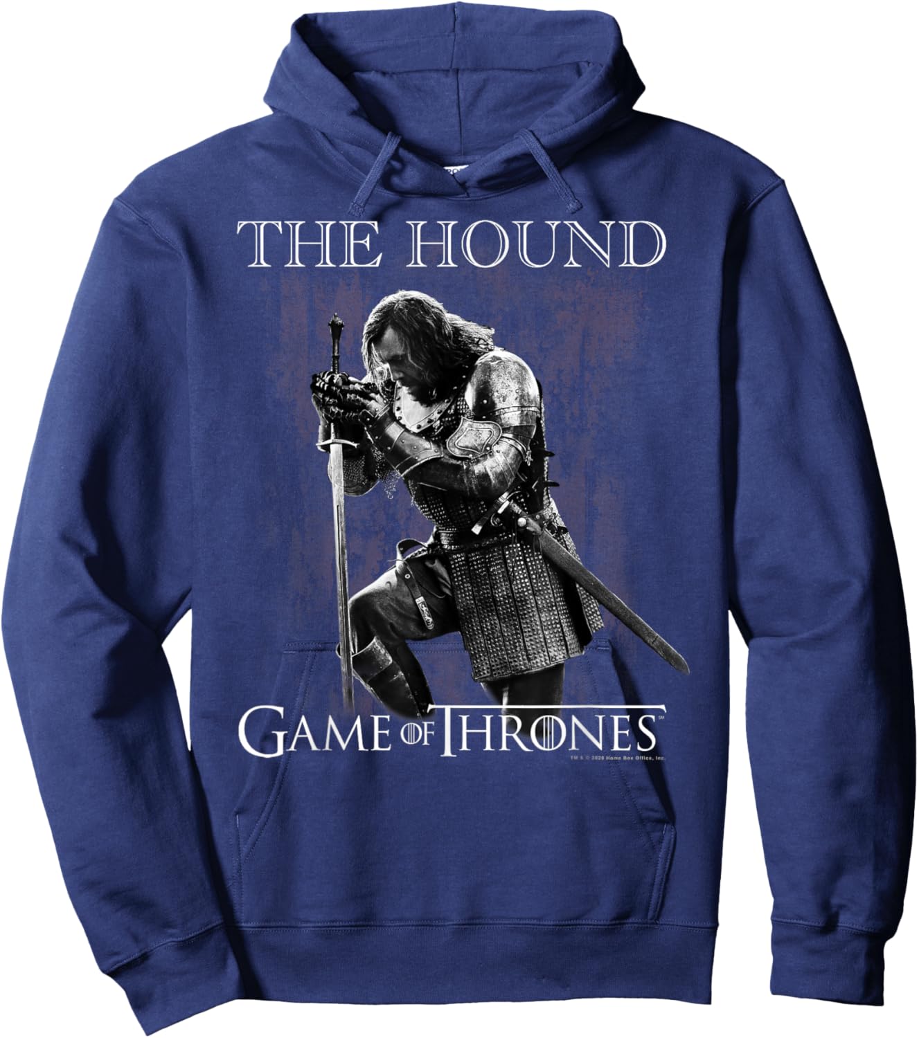 Game Of Thrones The Hound Portrait Hoodie - Hoodie | Navy