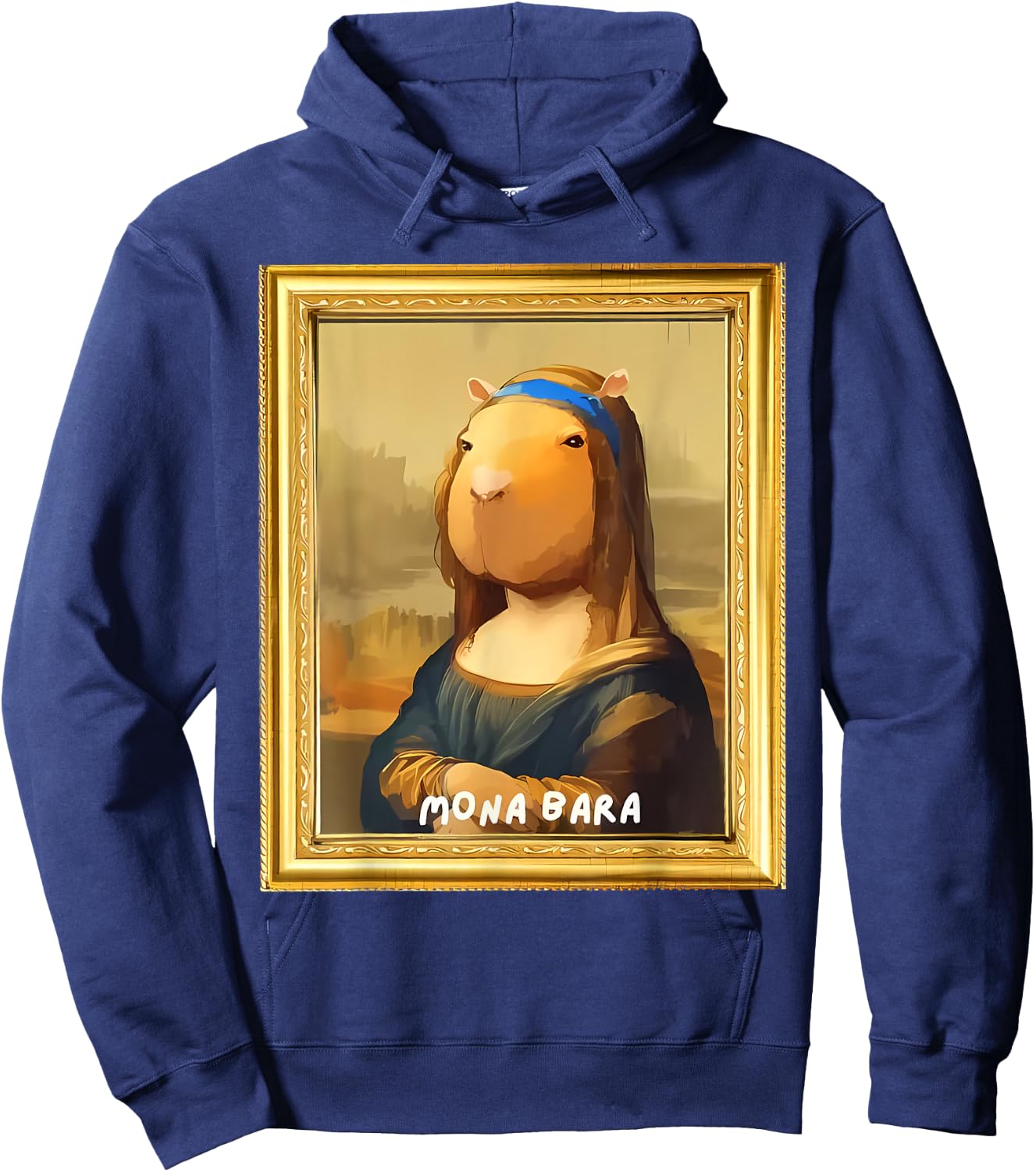 Funny Capybara Monabara Graphic Women Hoodie - Hoodie | Navy