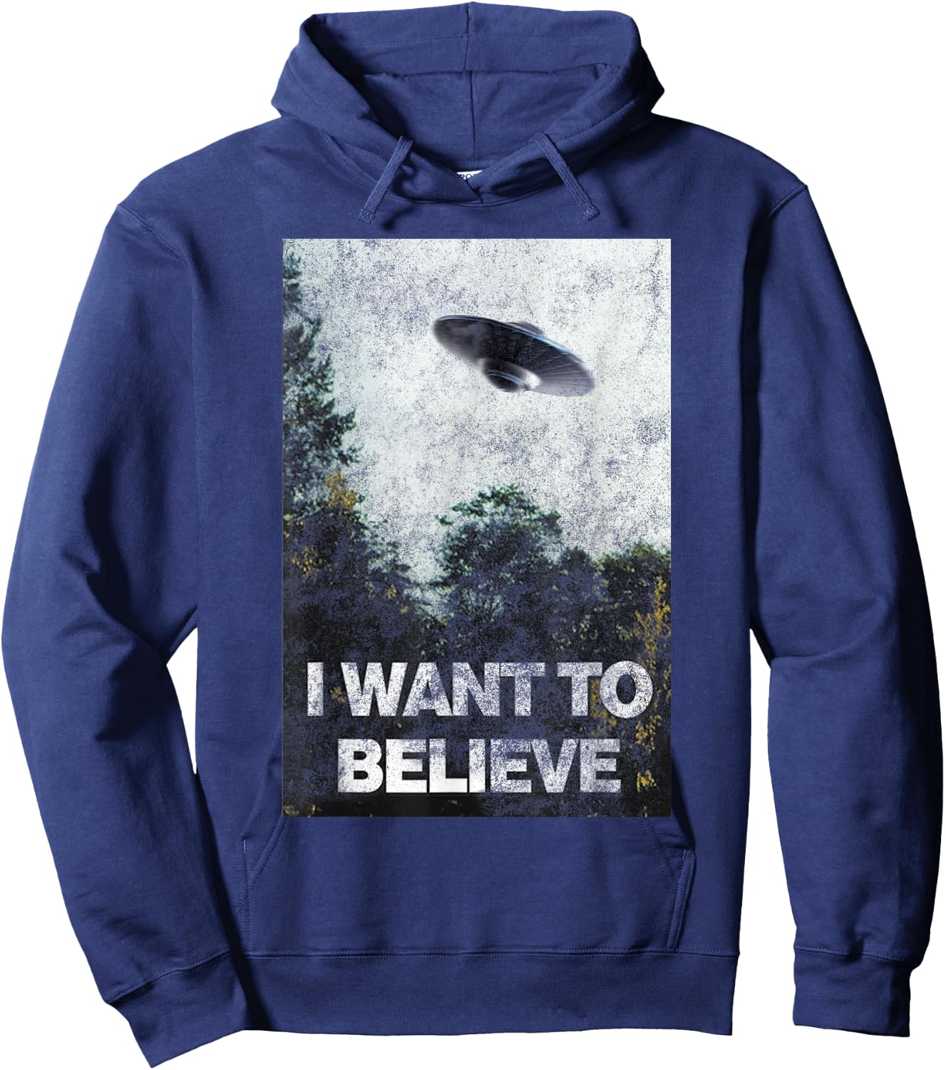 I want to believe Area 51 UFO Alien Abduction Hoodie - Hoodie | Navy