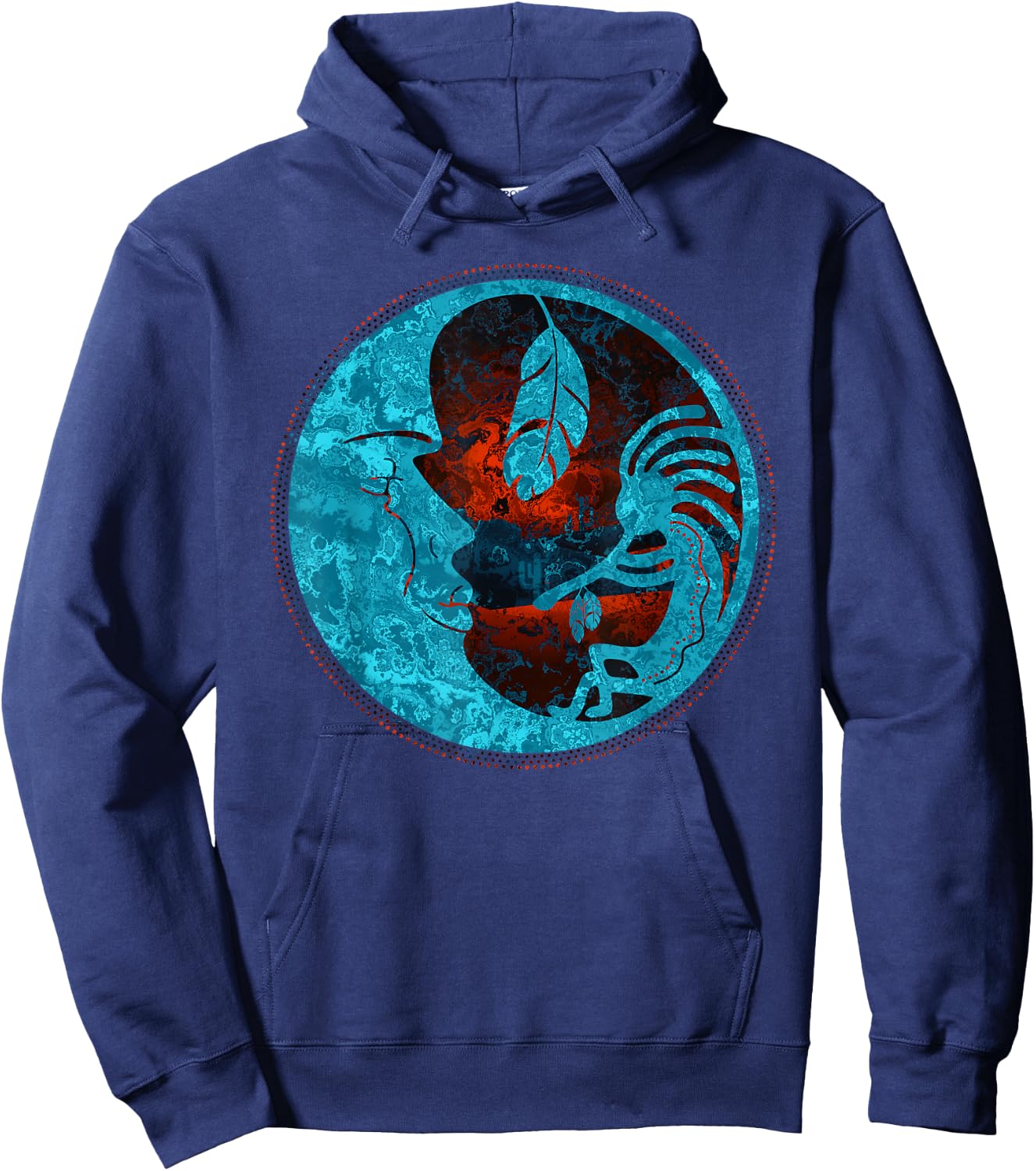 Kokopelli plays for the moon 3 - Fan Fun Hoodie - Hoodie | Navy